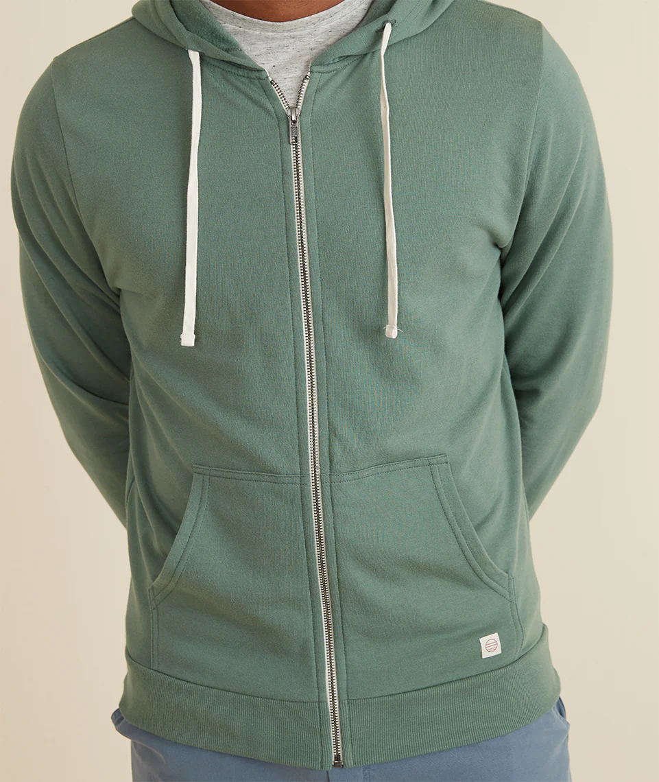 Men's Afternoon Hoodie in Sage Green - Image 2