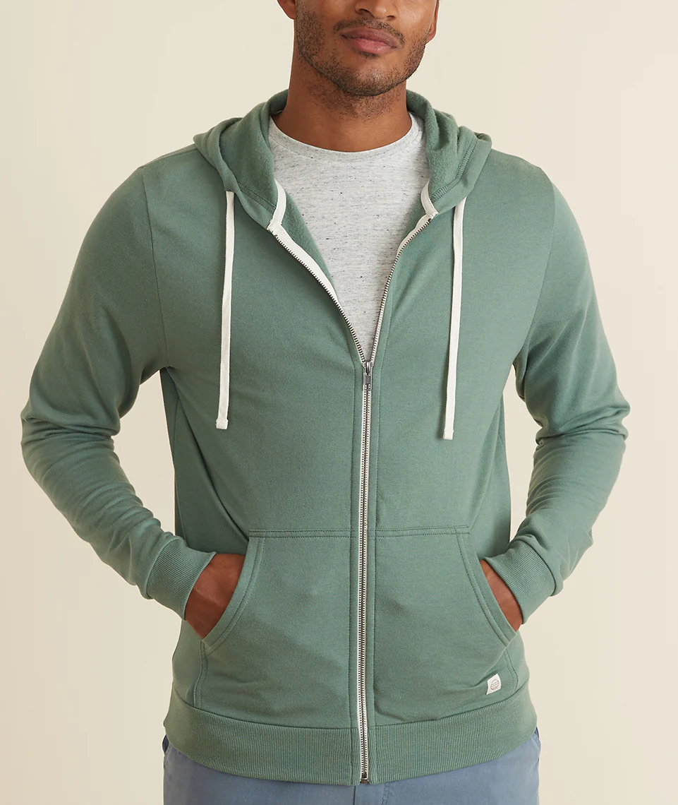 Men's Afternoon Hoodie in Sage Green - Image 3