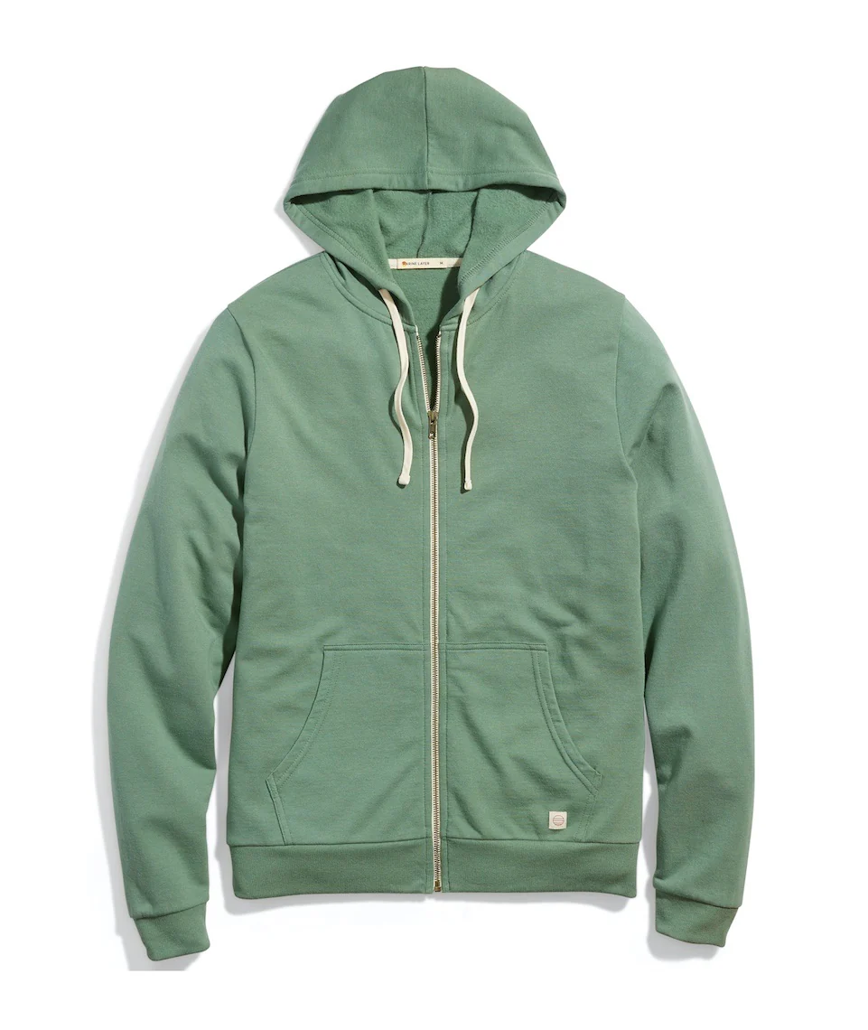Men's Afternoon Hoodie in Sage Green - Image 6