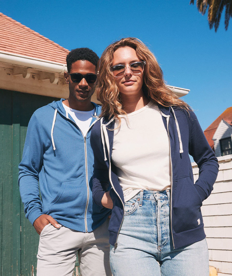 Women's Afternoon Hoodie in True Navy - Image 3