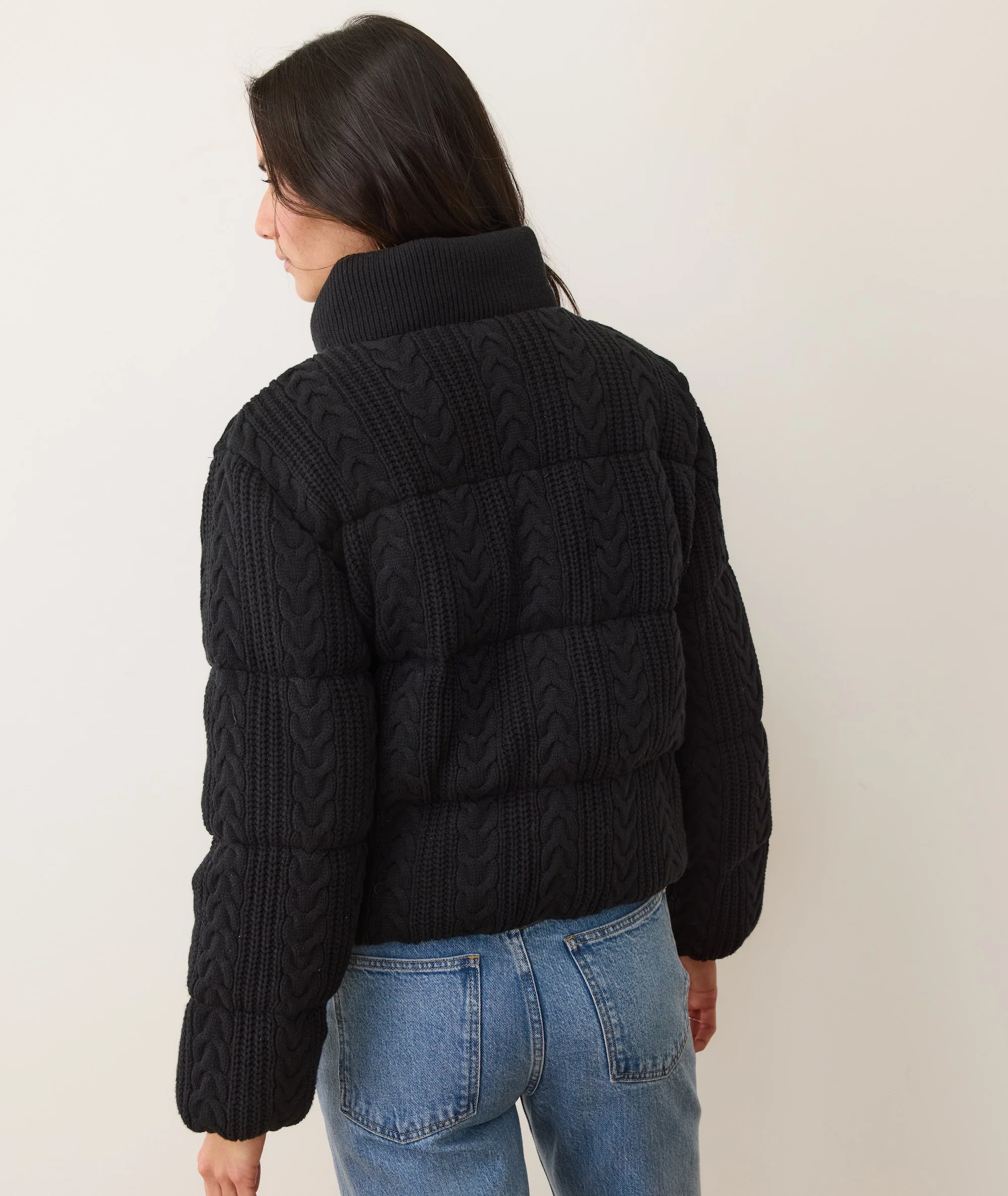 Alba Cable Knit Puffer - Image 6