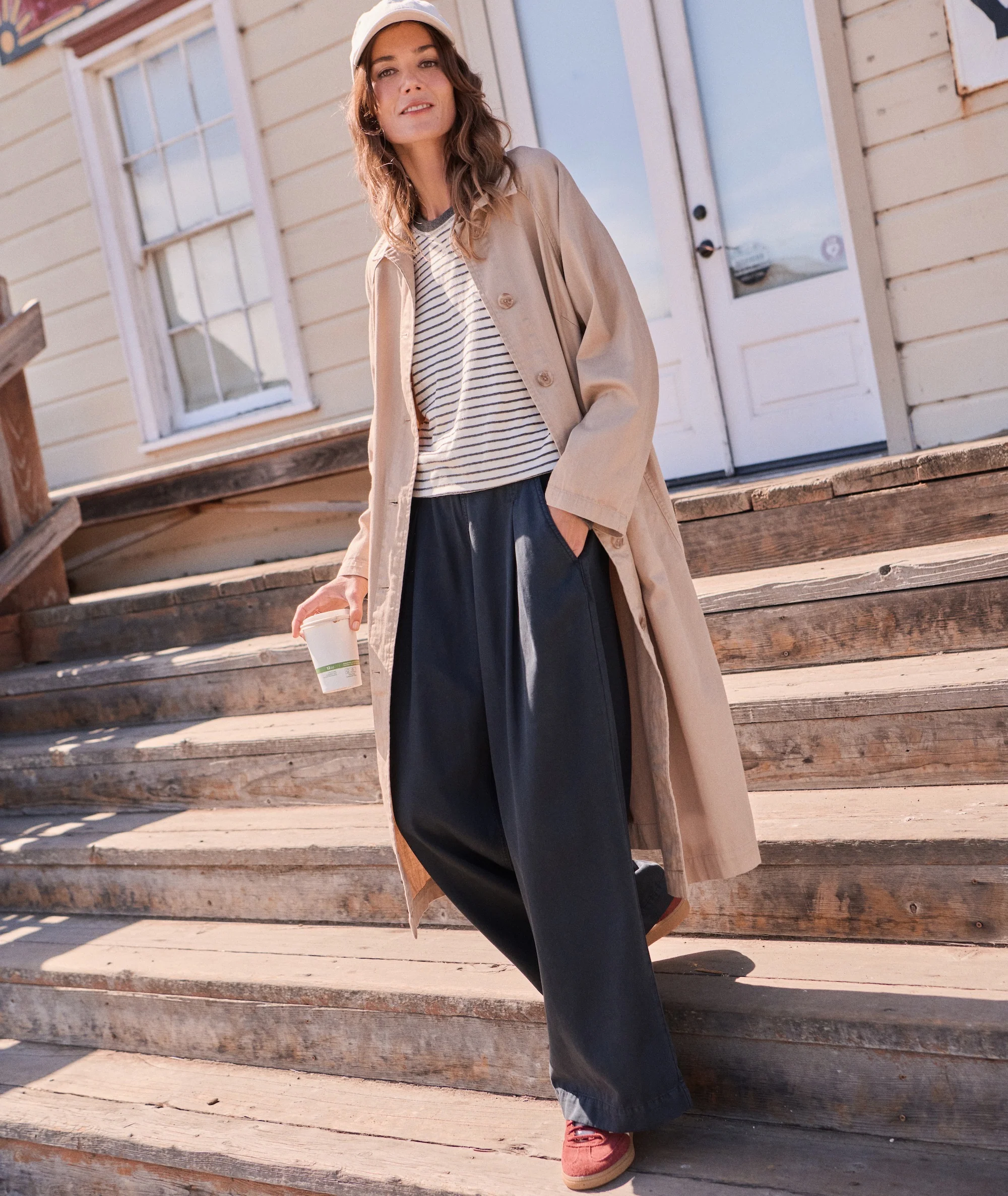Allison Pleated Wide Leg Trouser - Image 5