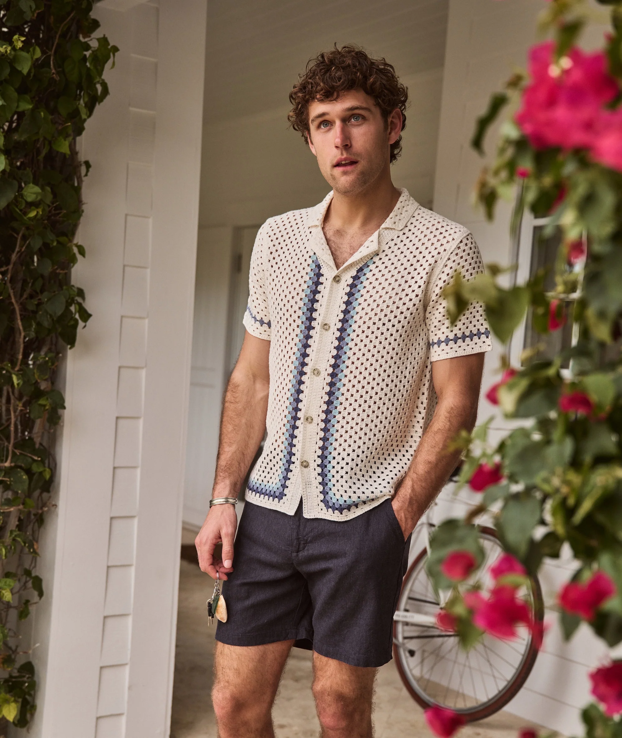 Ace Crochet Resort Shirt - Image 4