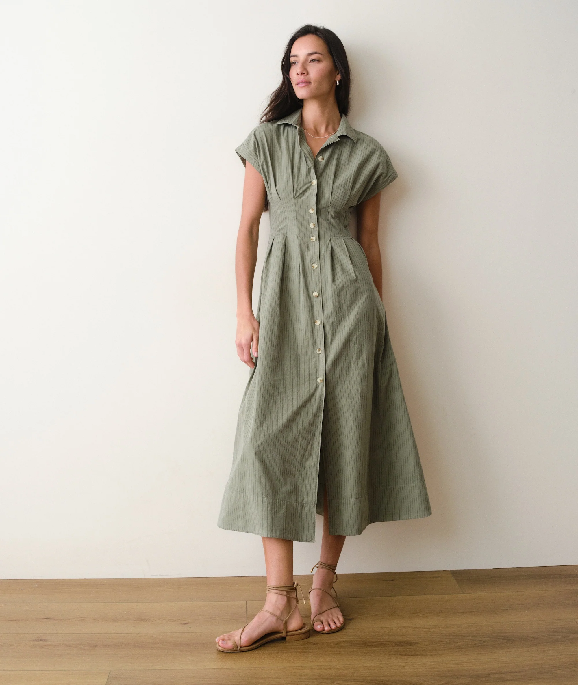 Arden Midi Shirt Dress - Image 4