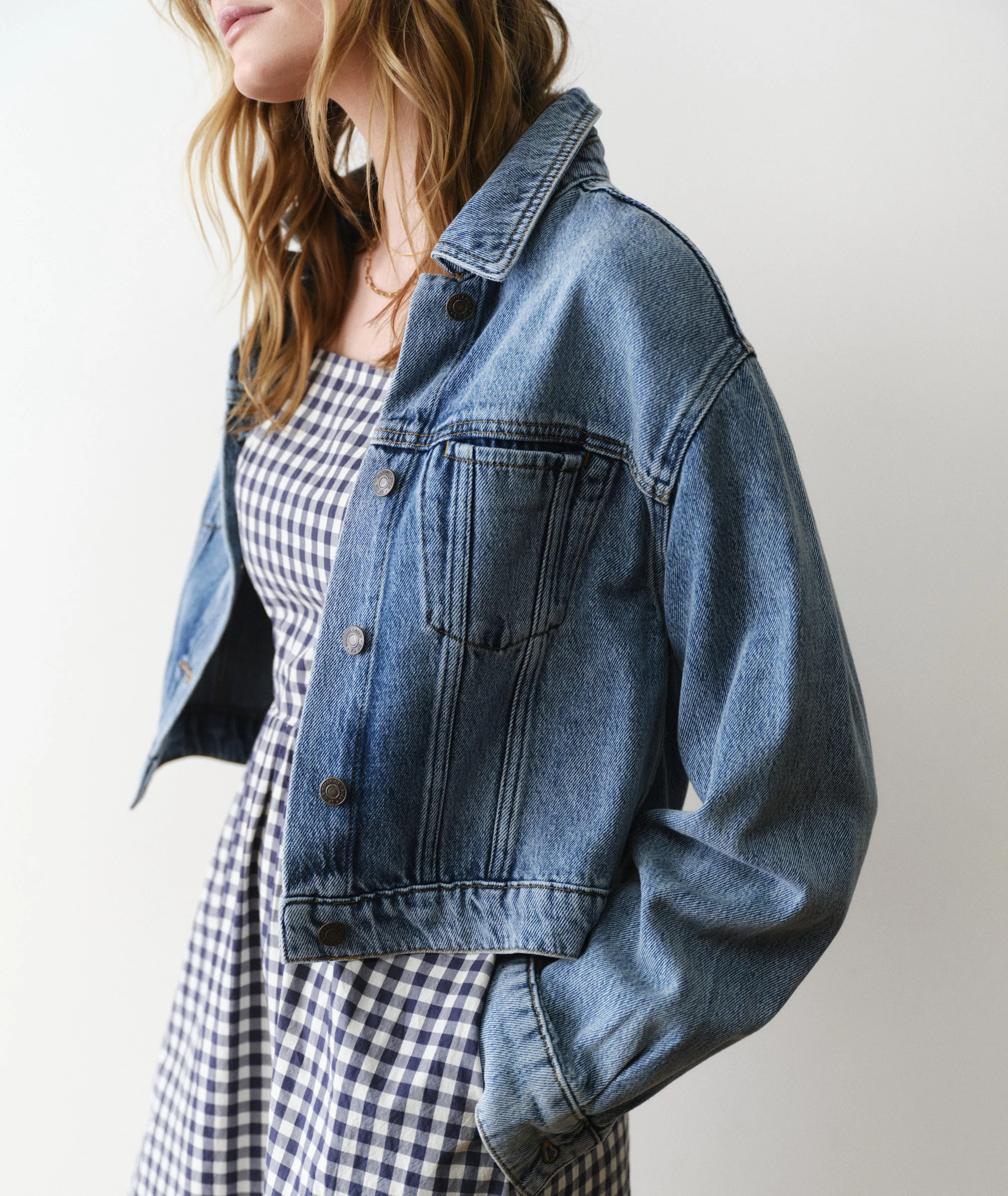 Ash Crop Denim Jacket - Image 5