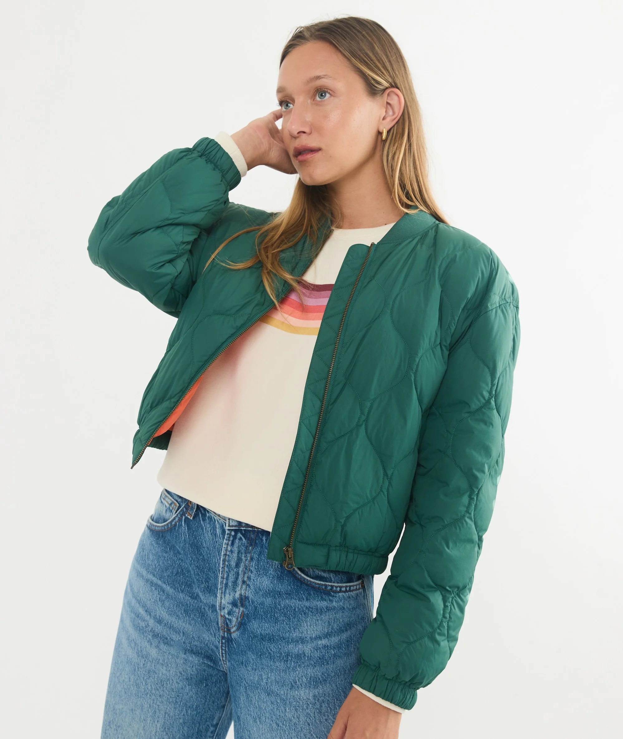 Avalon Lightweight Quilted Bomber - Image 2