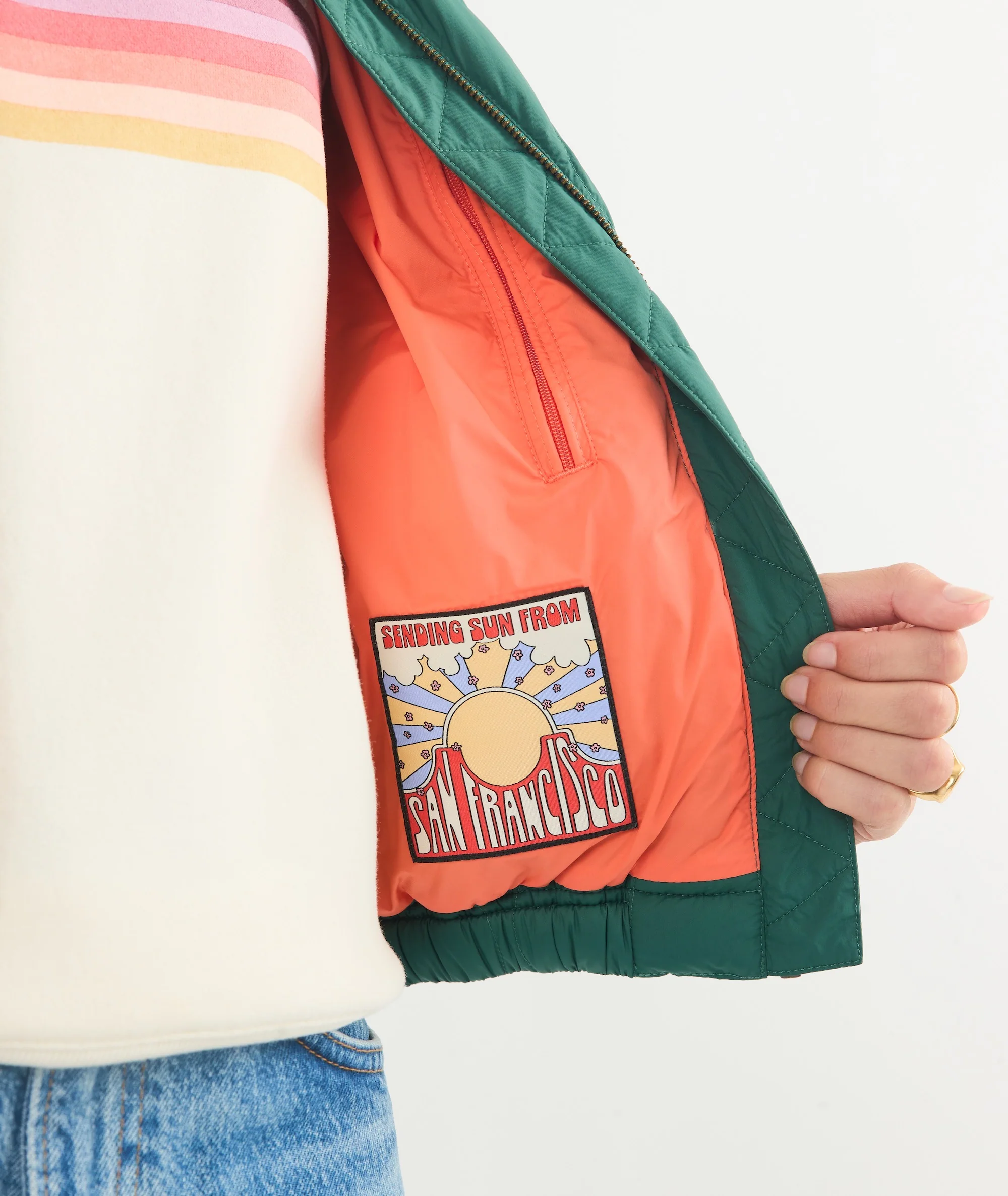 Avalon Lightweight Quilted Bomber - Image 4