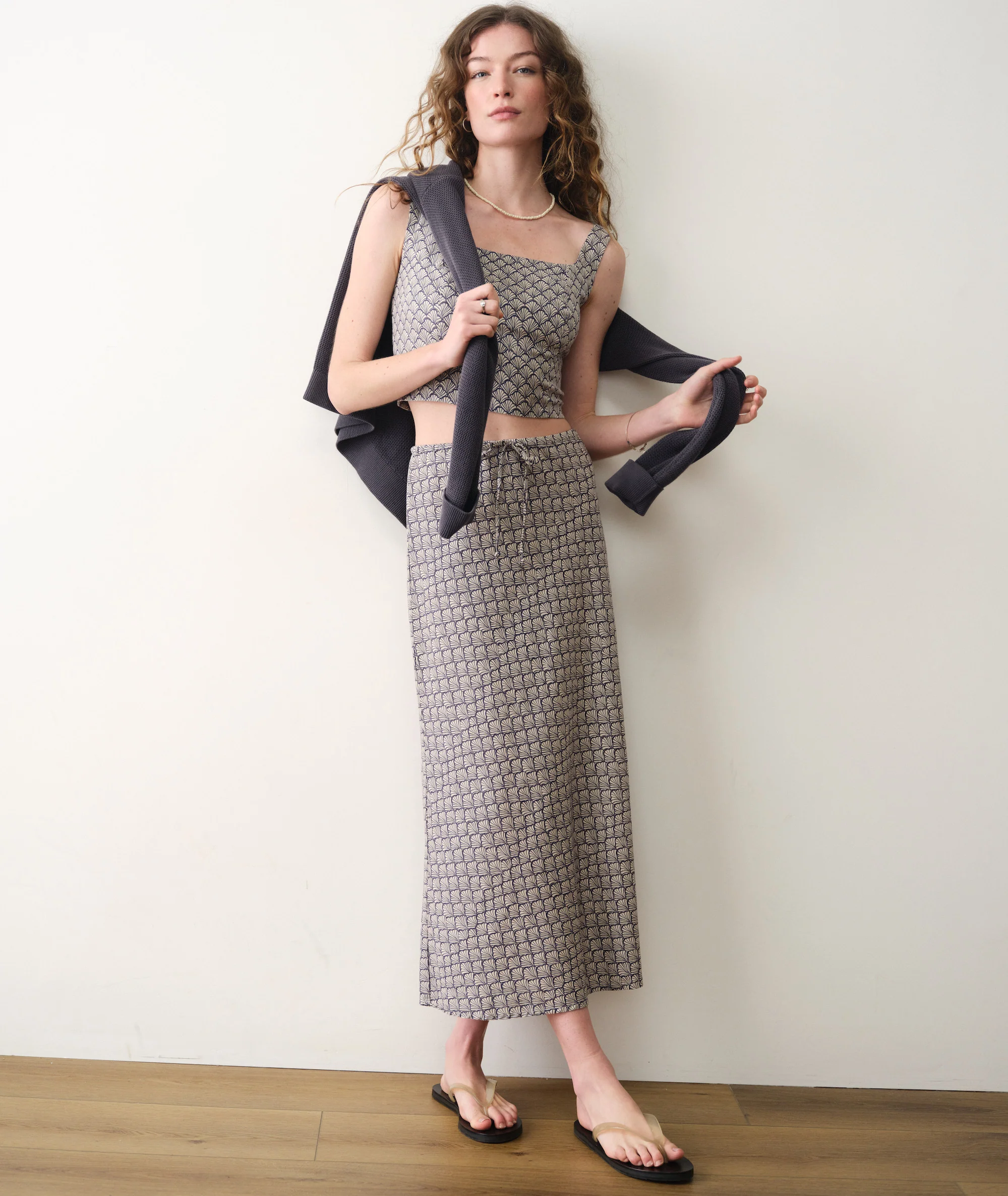 Avery Hemp Midi Skirt - Image 3