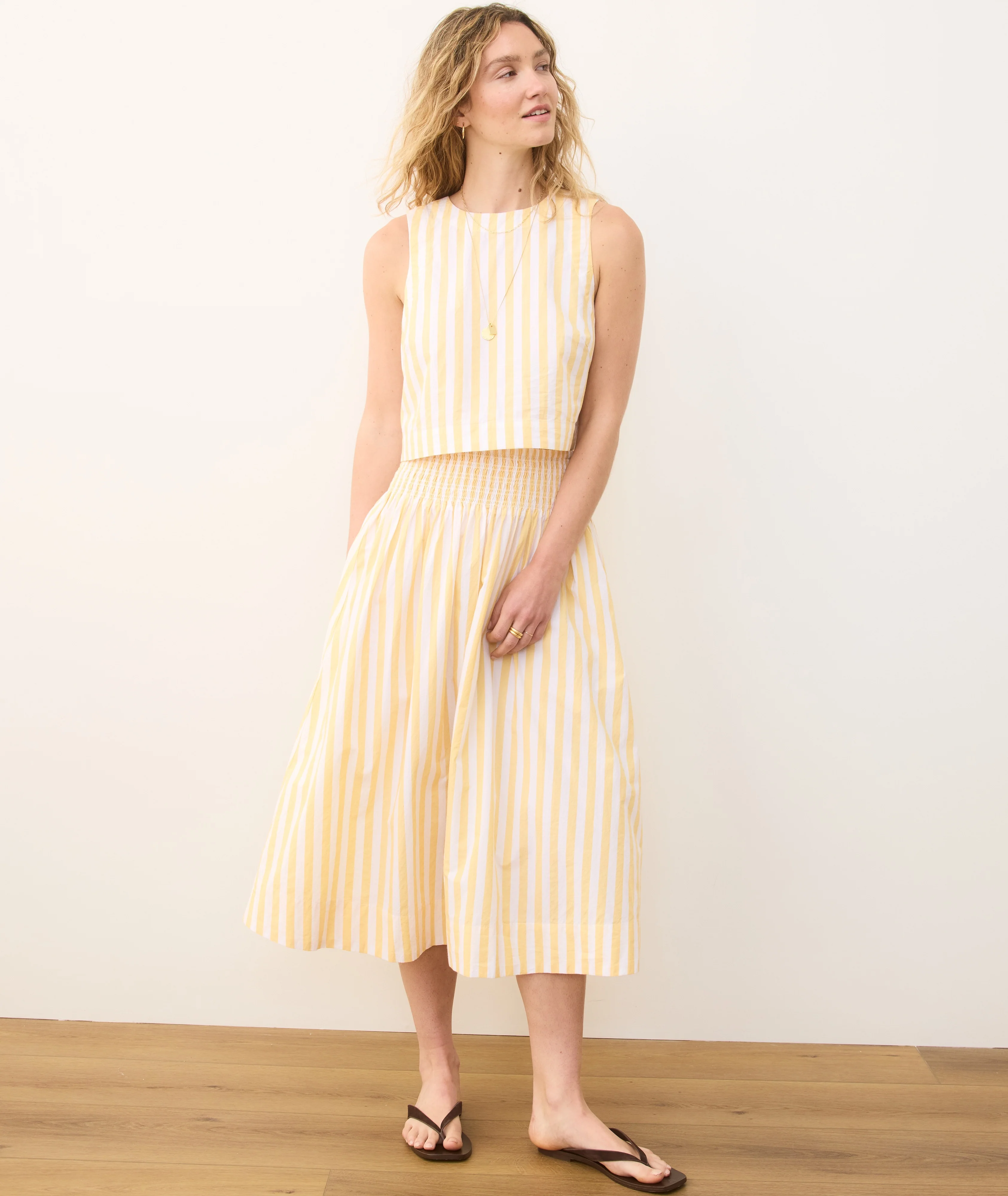 Bea Poplin Midi Skirt - Image 7