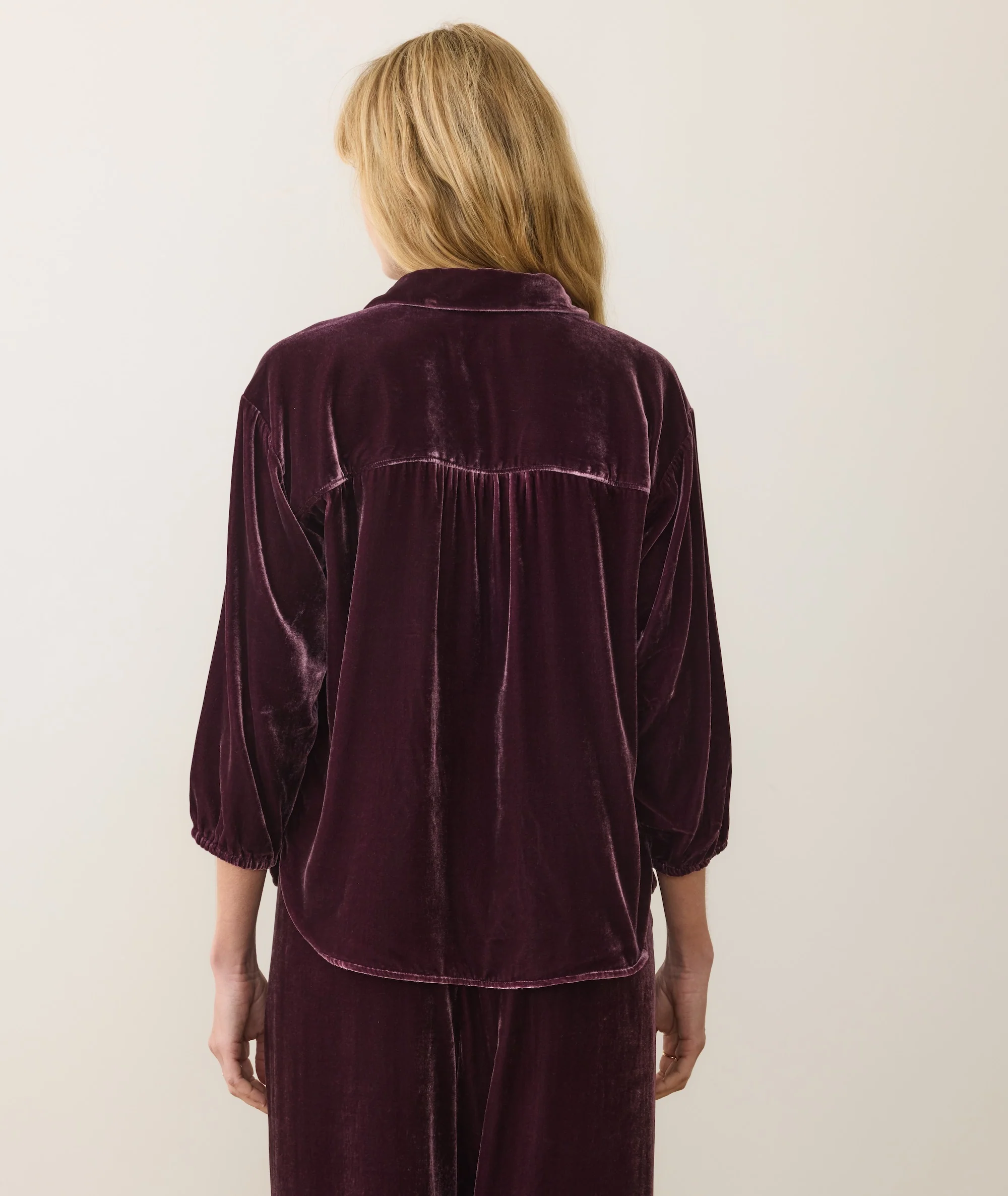 Bella Velvet Button Down - Image 6