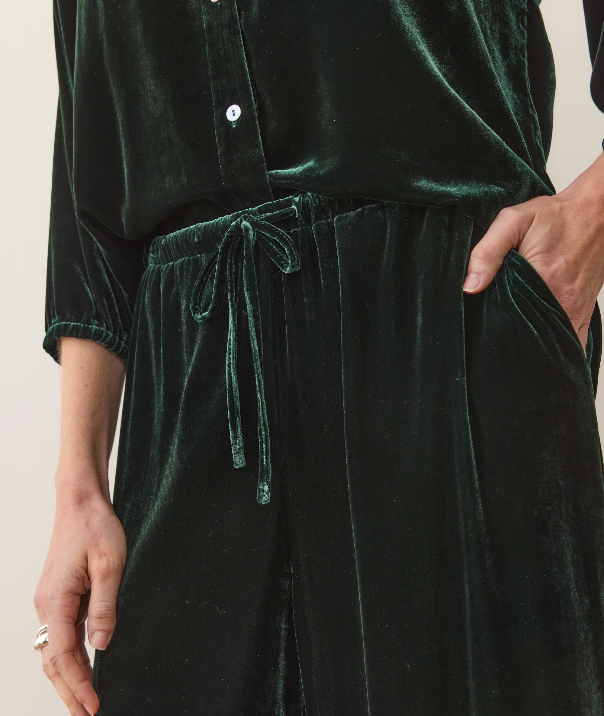 Bella Velvet Drawstring Pant - Image 5
