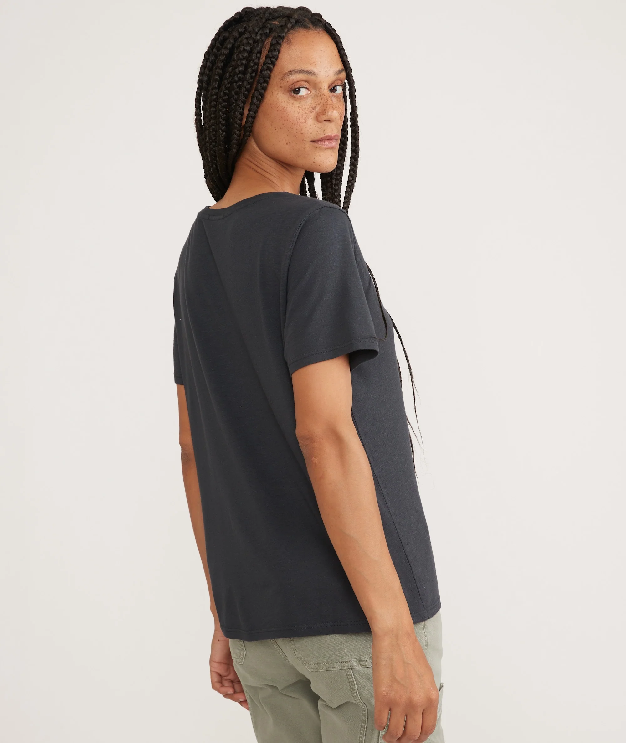 Boyfriend V-Neck Tee - Image 5