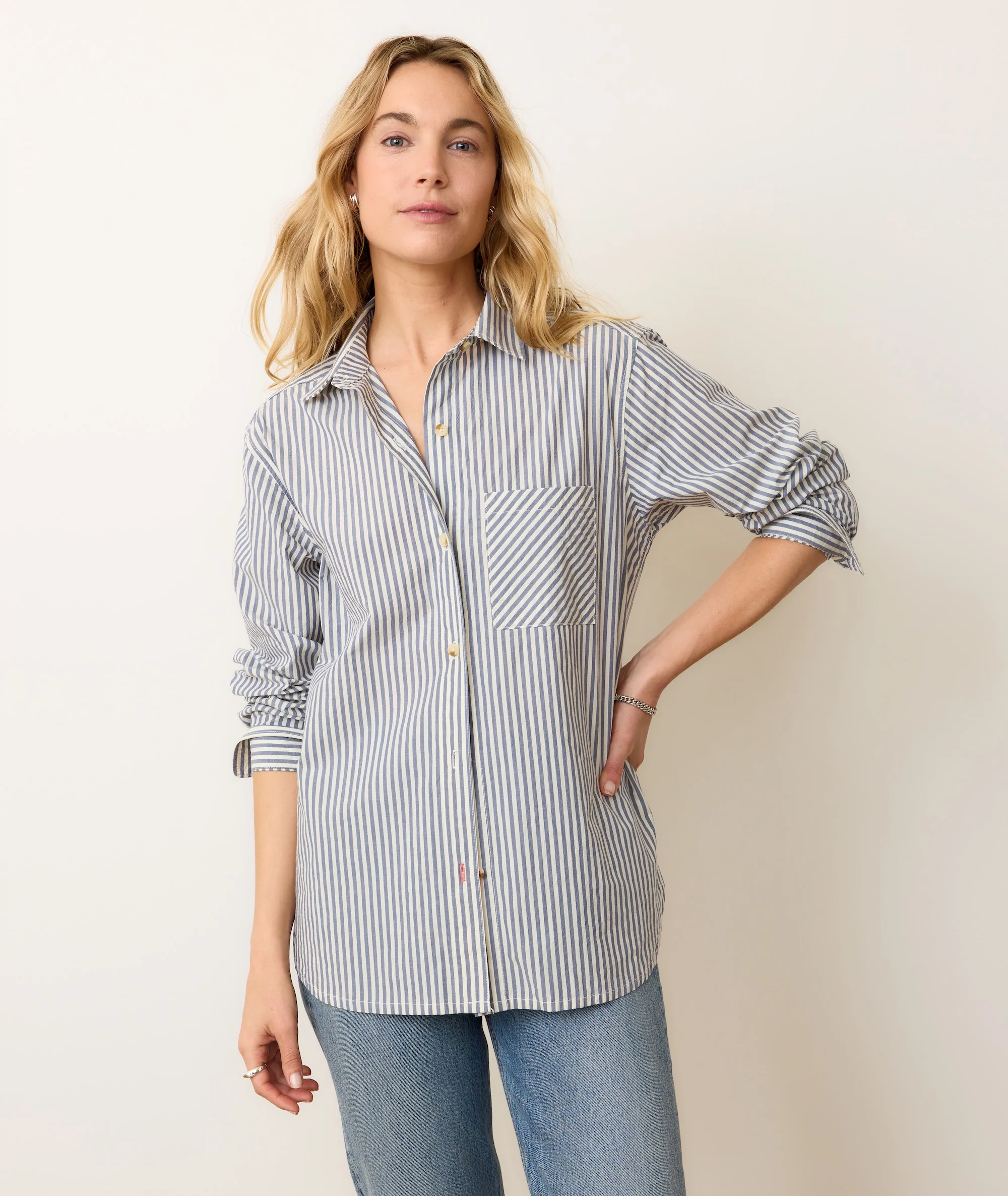 Jane Relaxed Shirt in Cali Poplin - Image 4