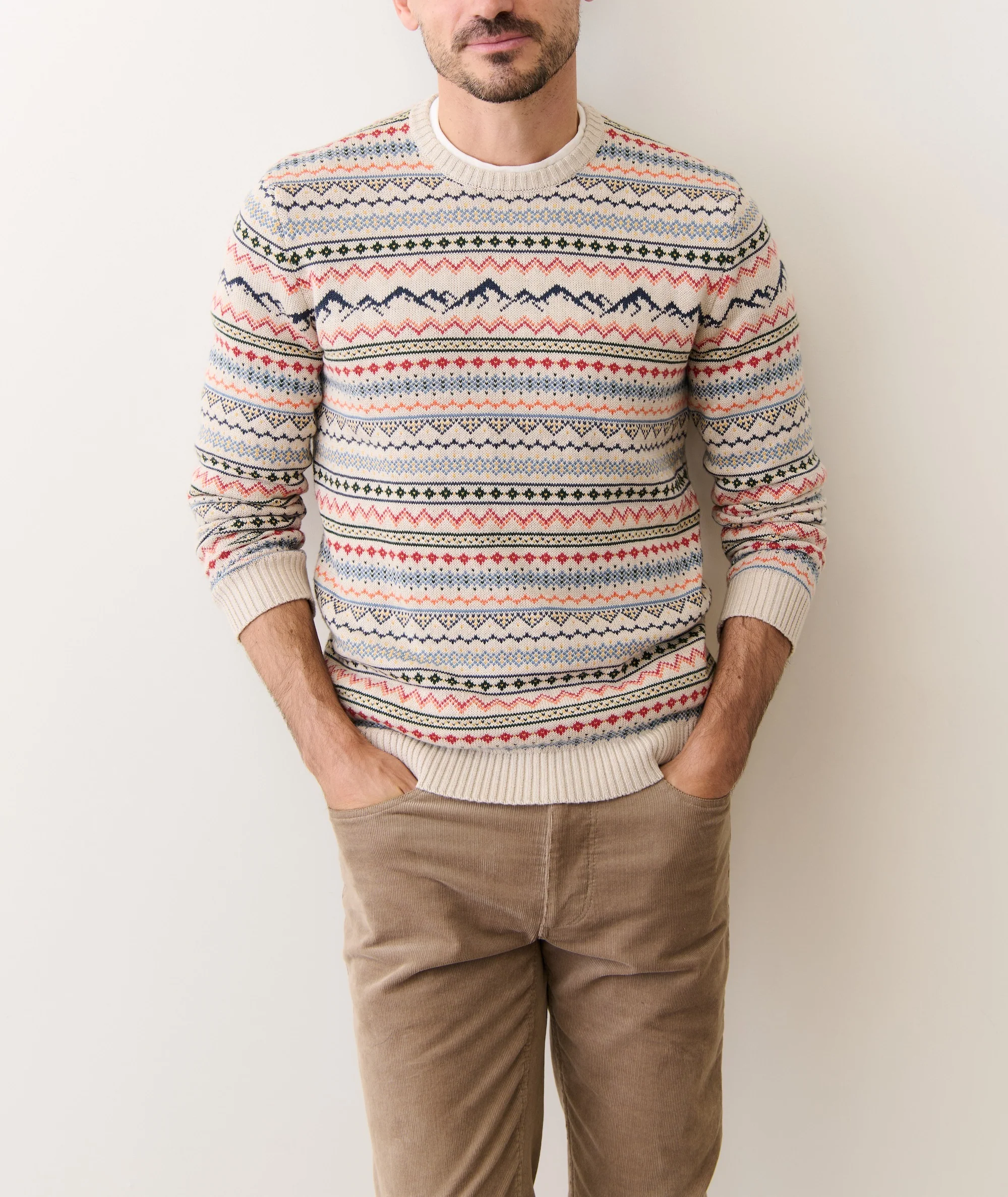 California Fair Isle Crew Sweater - Image 2