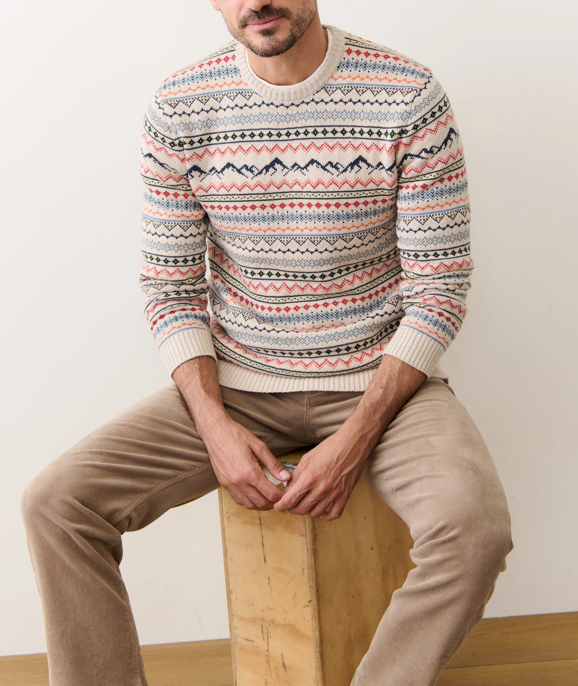 California Fair Isle Crew Sweater - Image 4