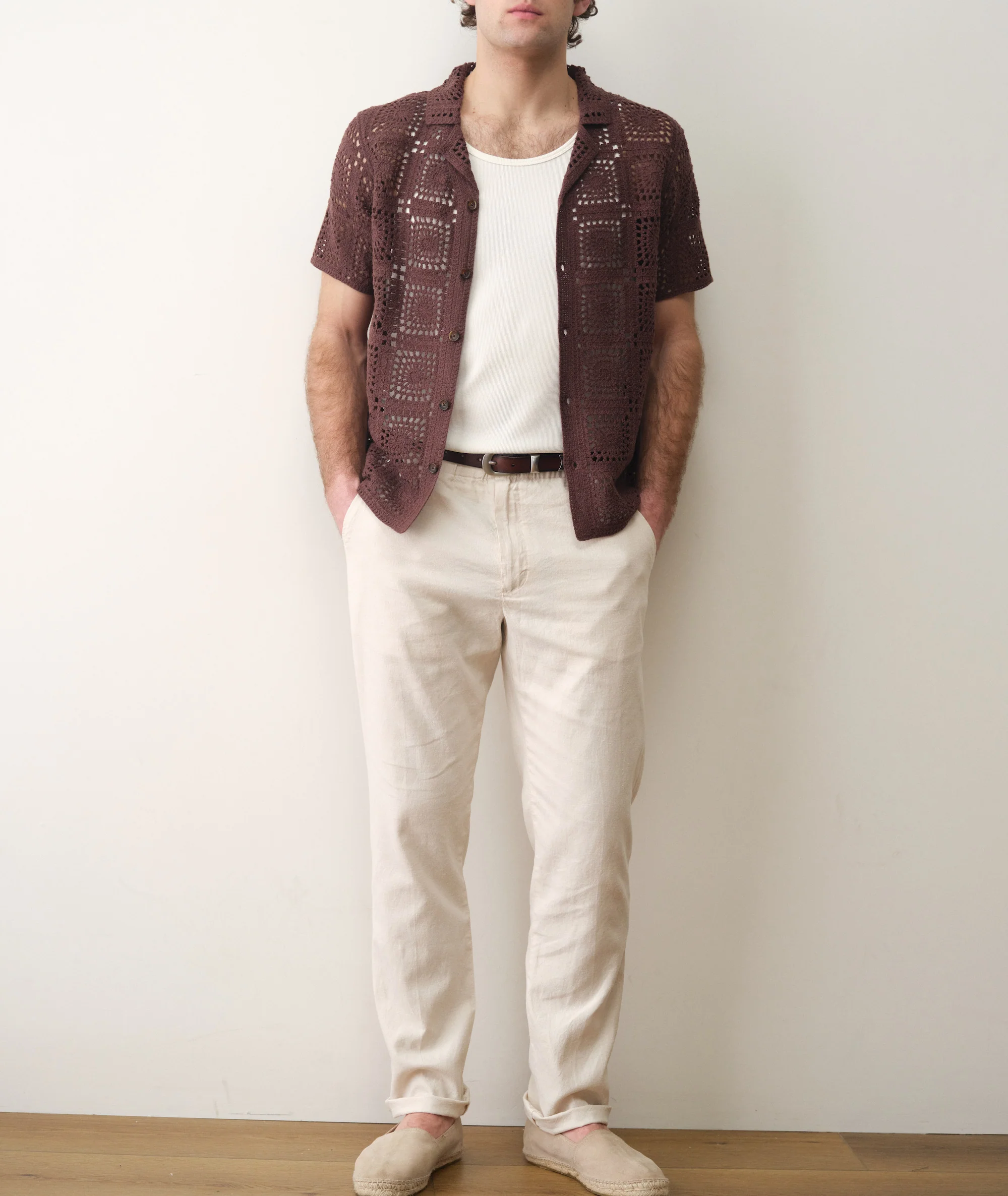 Callum Crochet Button Down - Image 4