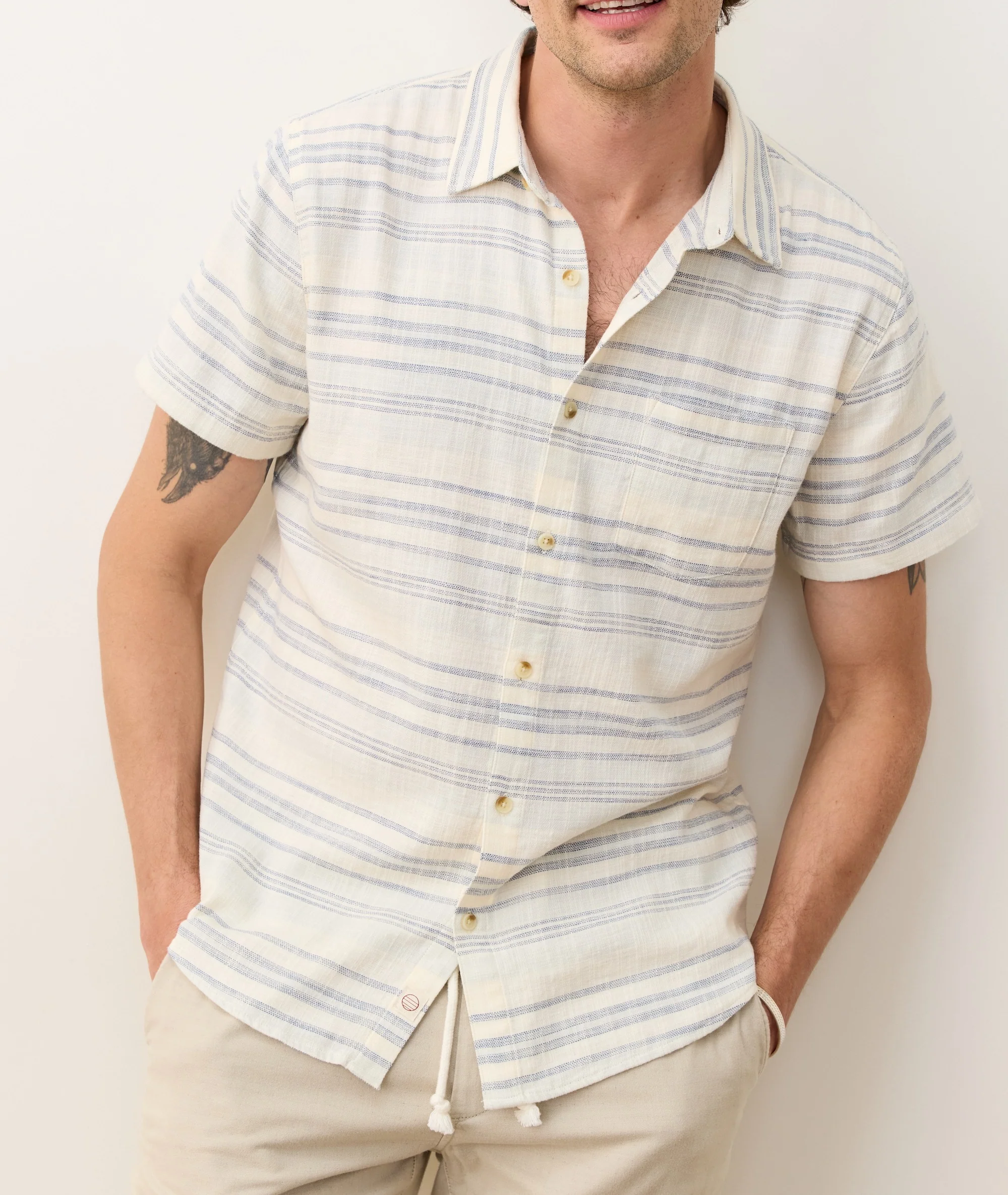 Stretch Selvage Short Sleeve Shirt - Image 2