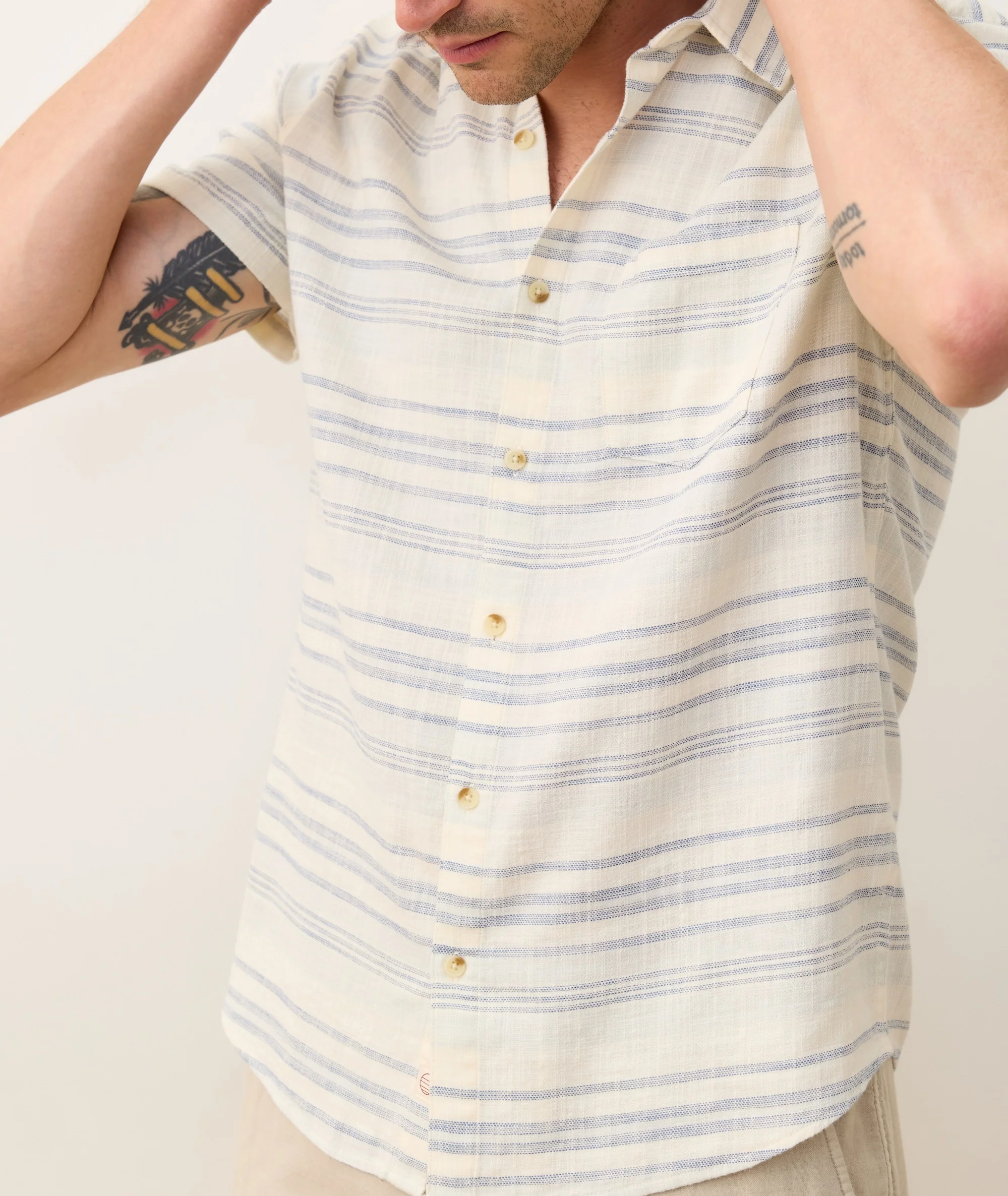 Stretch Selvage Short Sleeve Shirt - Image 4