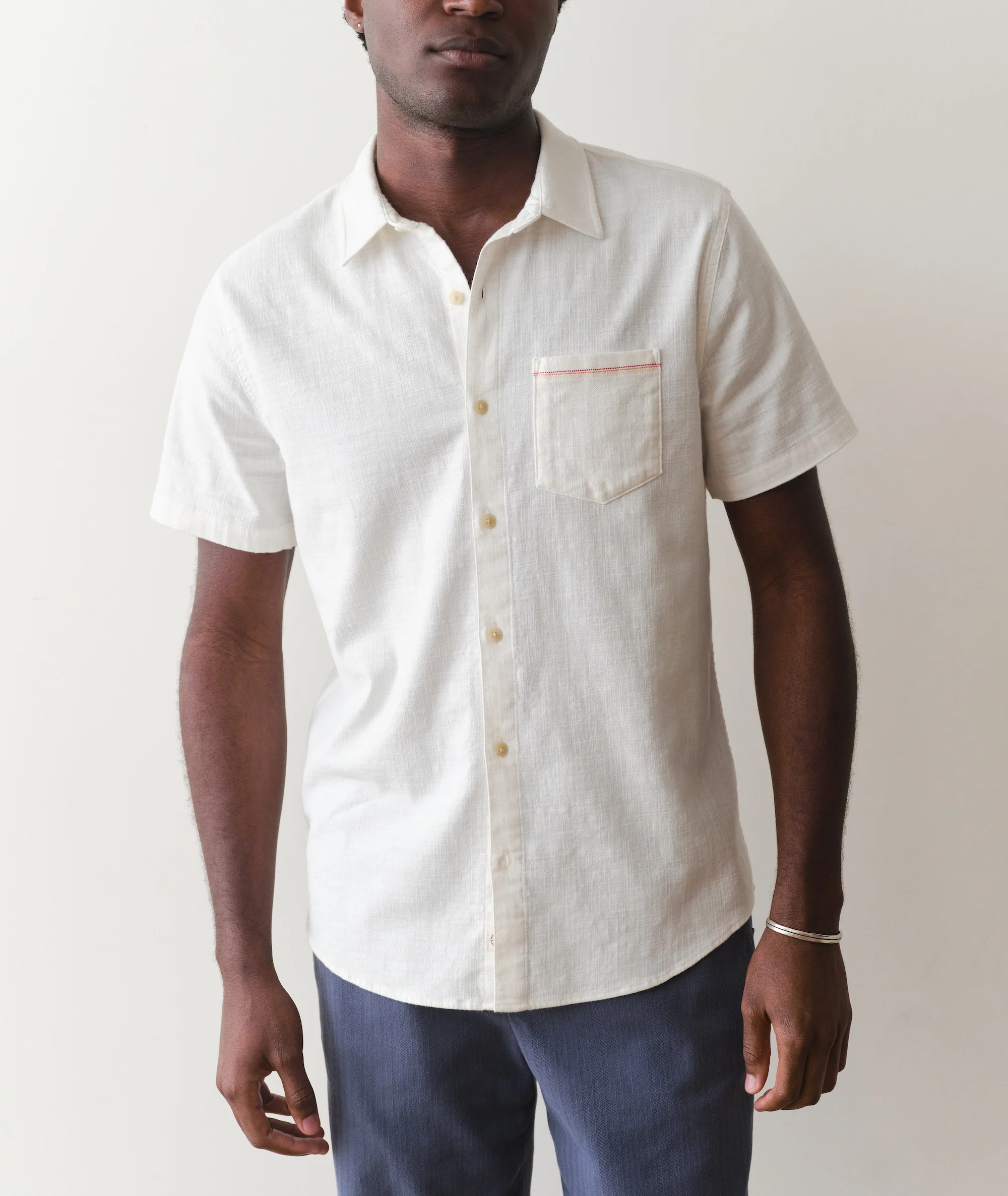 Stretch Selvage Short Sleeve Shirt - Image 5