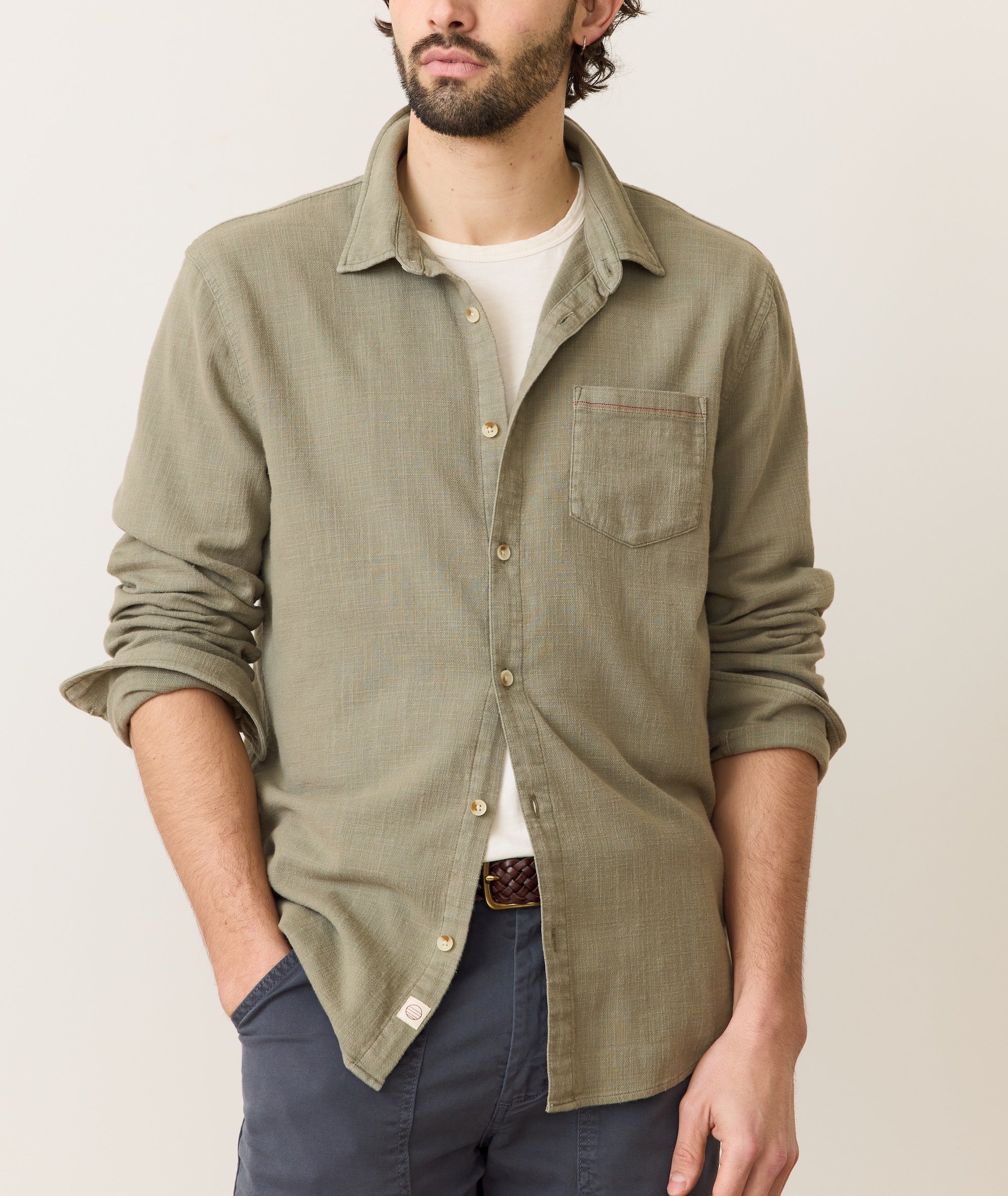 Stretch Selvage Long Sleeve Shirt - Image 2