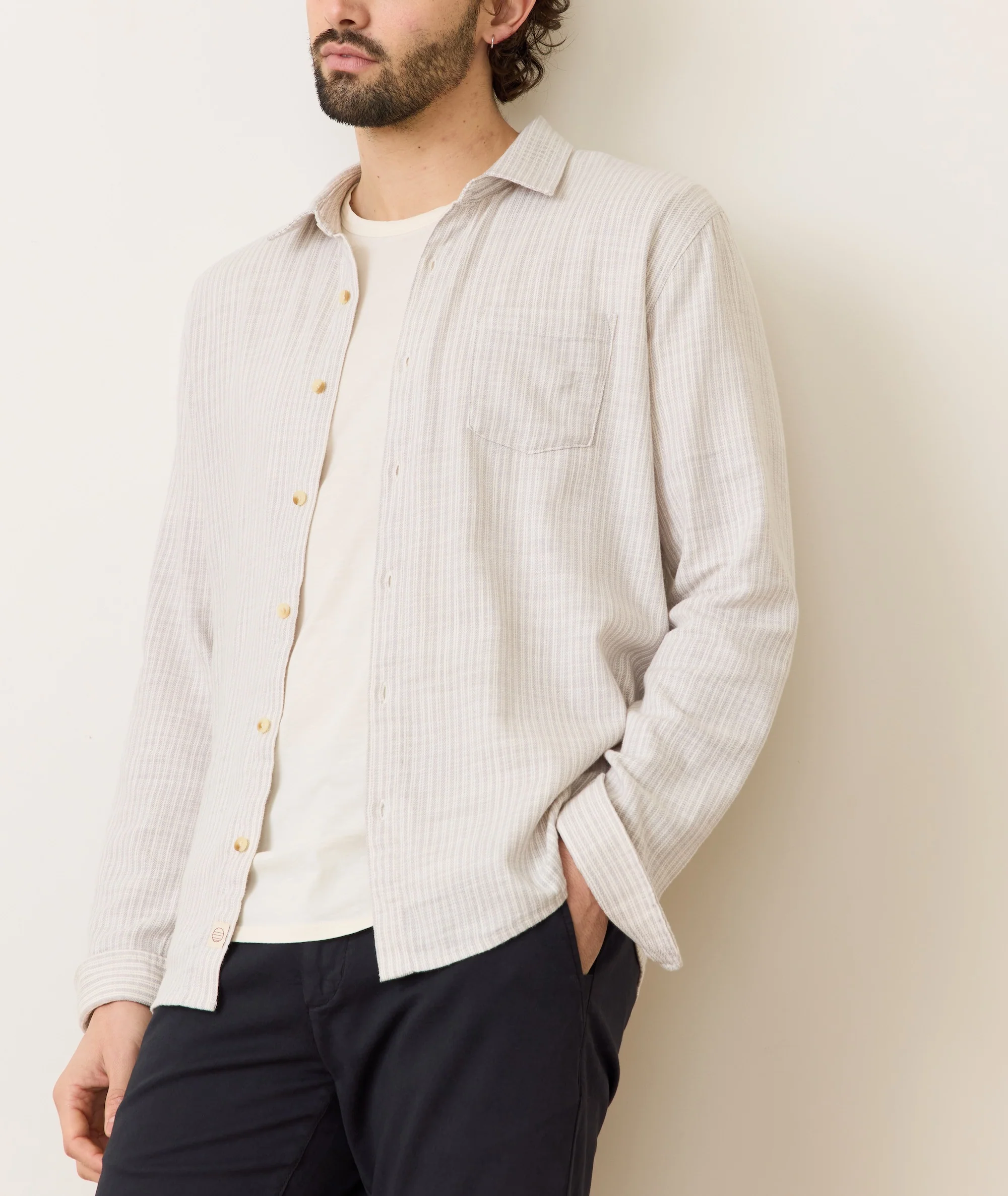 Stretch Selvage Long Sleeve Shirt - Image 5