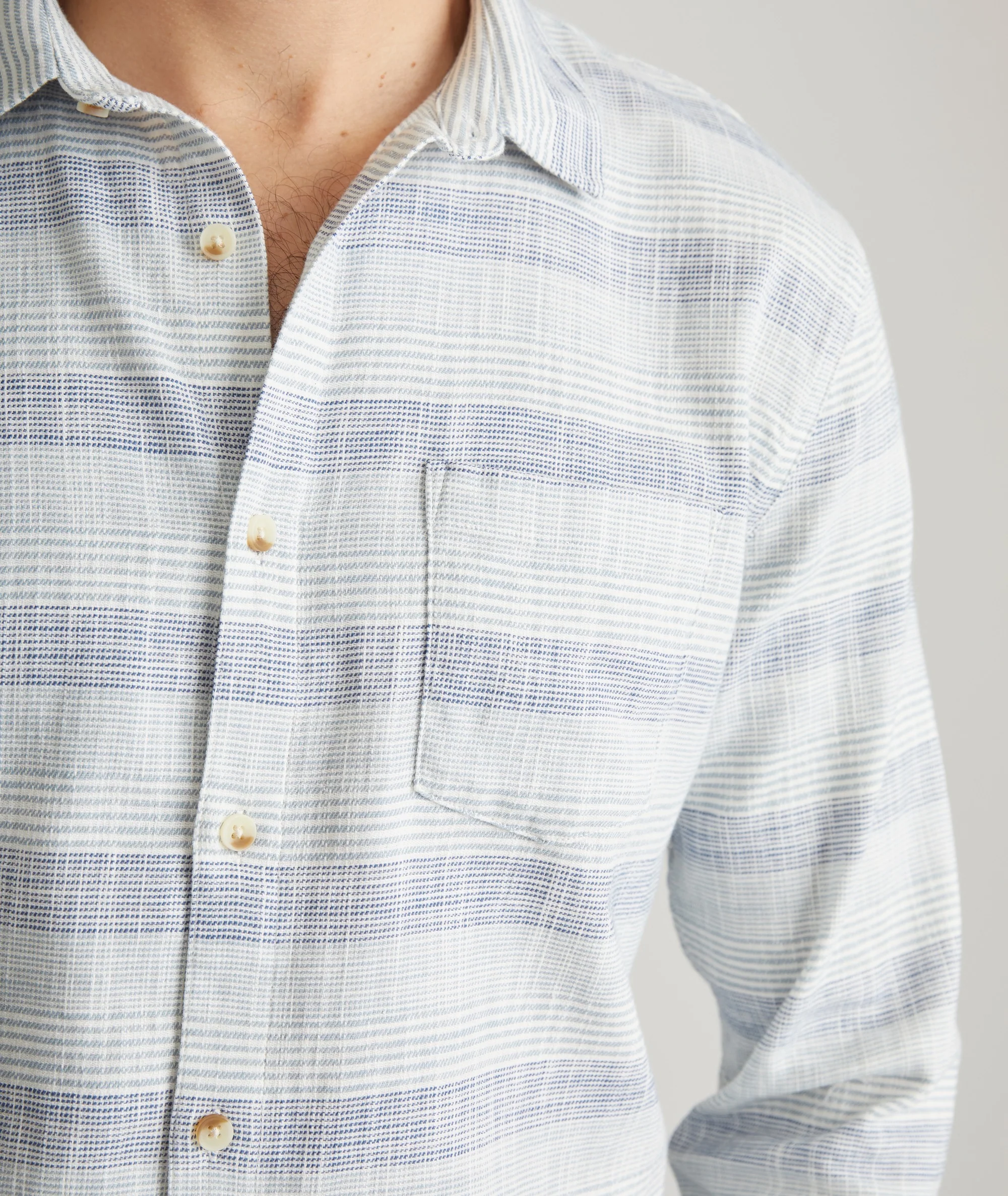 Stretch Selvage Long Sleeve Shirt - Image 4