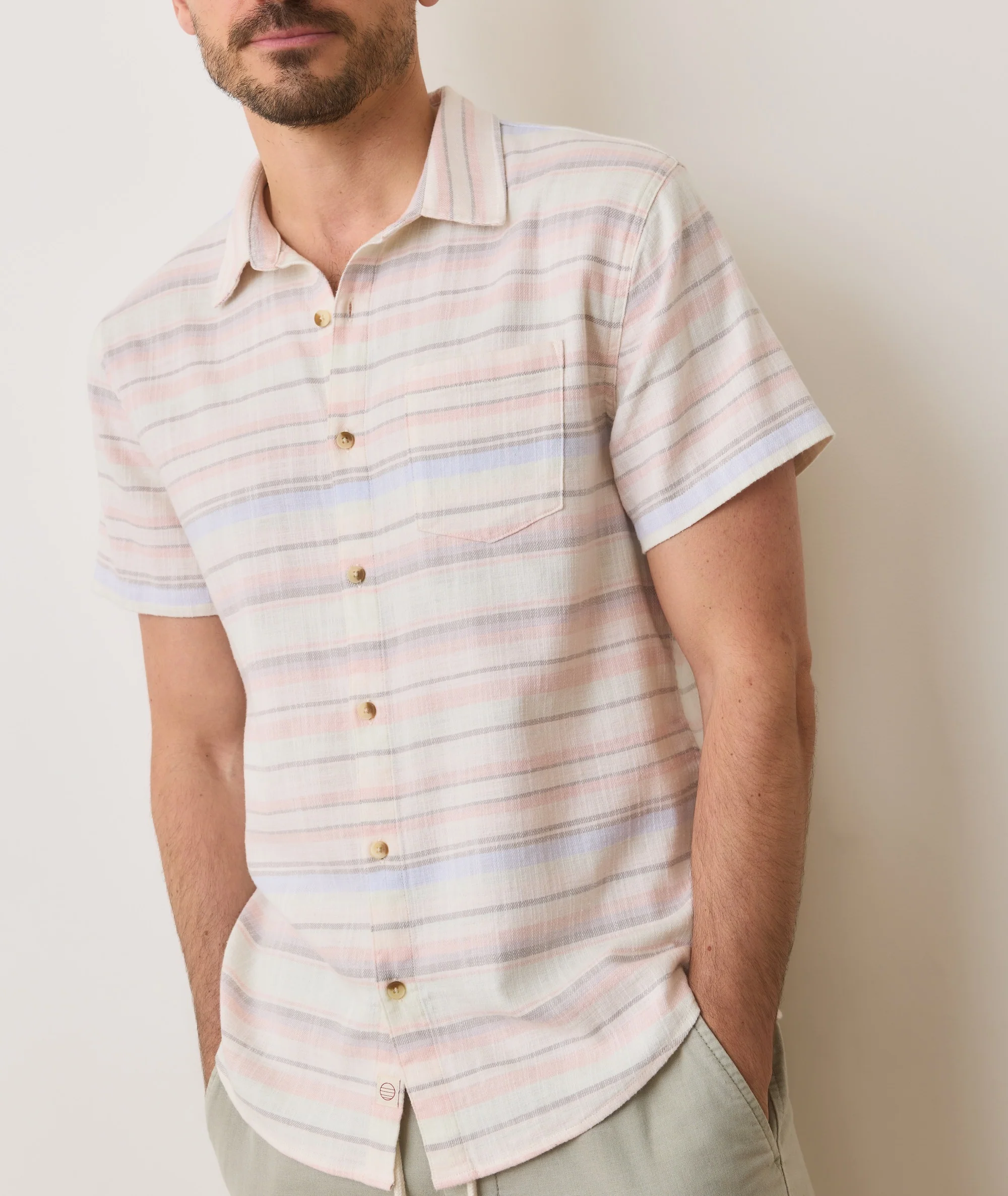 Stretch Selvage Short Sleeve Shirt - Image 3