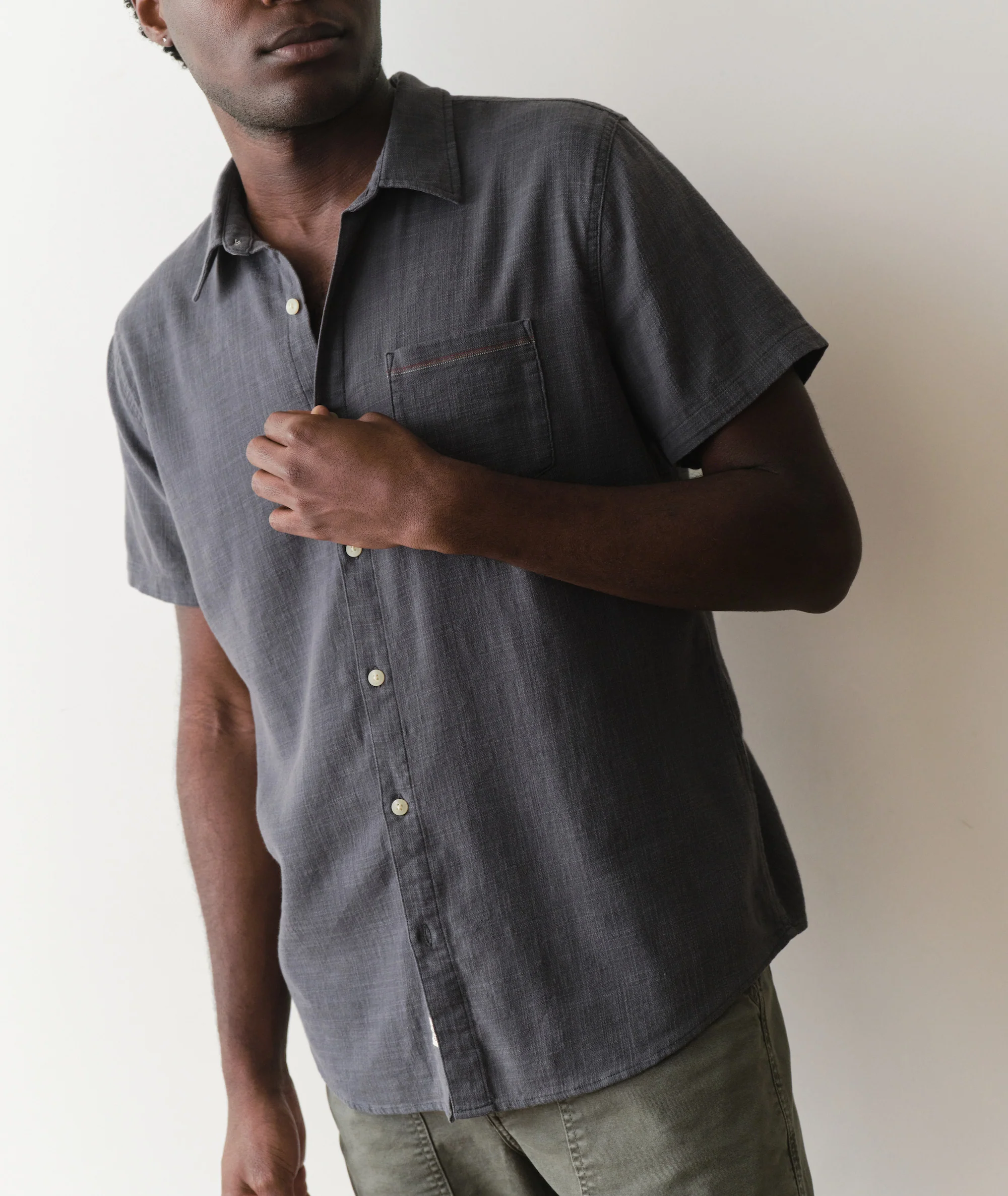 Stretch Selvage Short Sleeve Shirt - Image 3