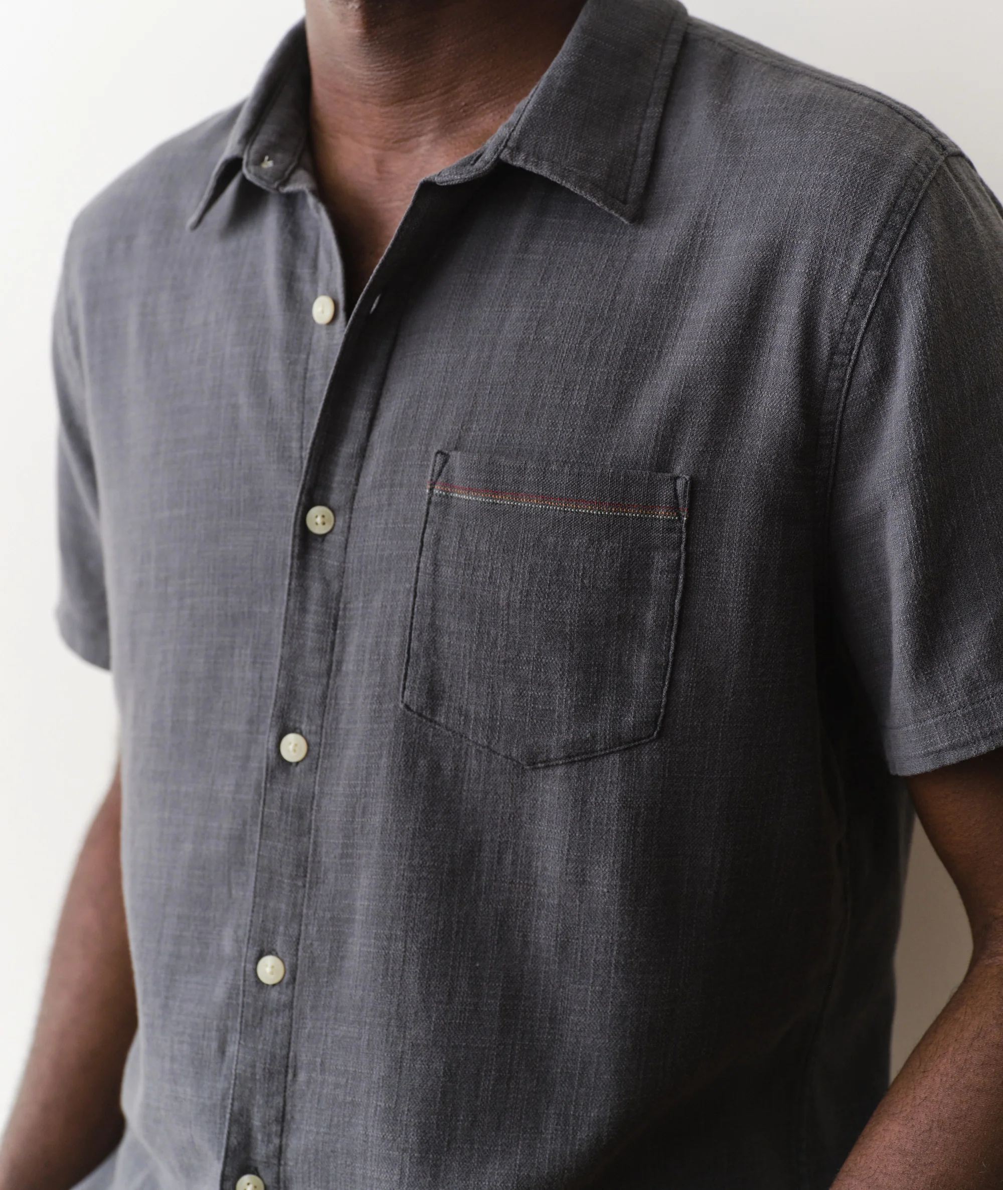 Stretch Selvage Short Sleeve Shirt - Image 4