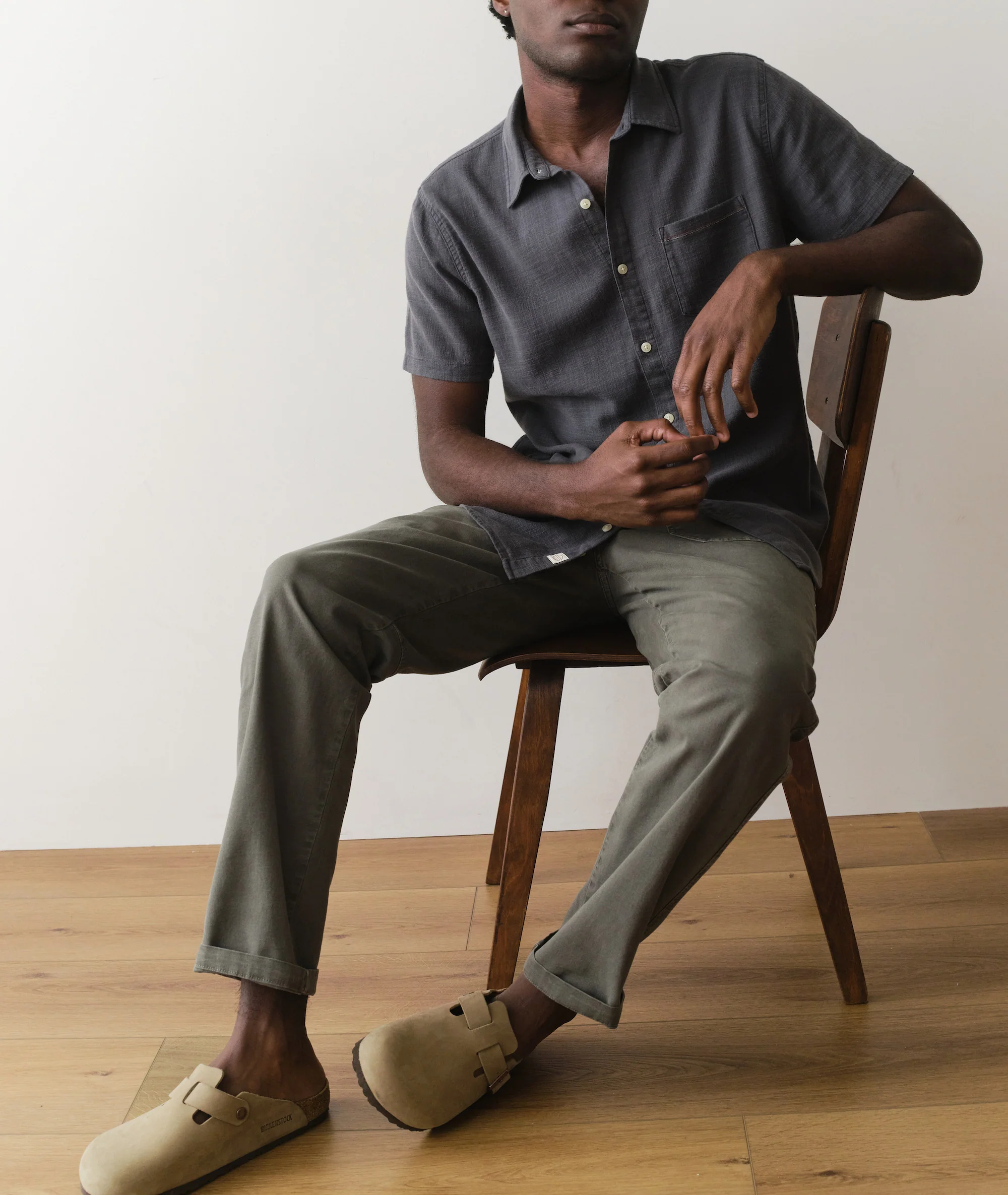 Stretch Selvage Short Sleeve Shirt - Image 7