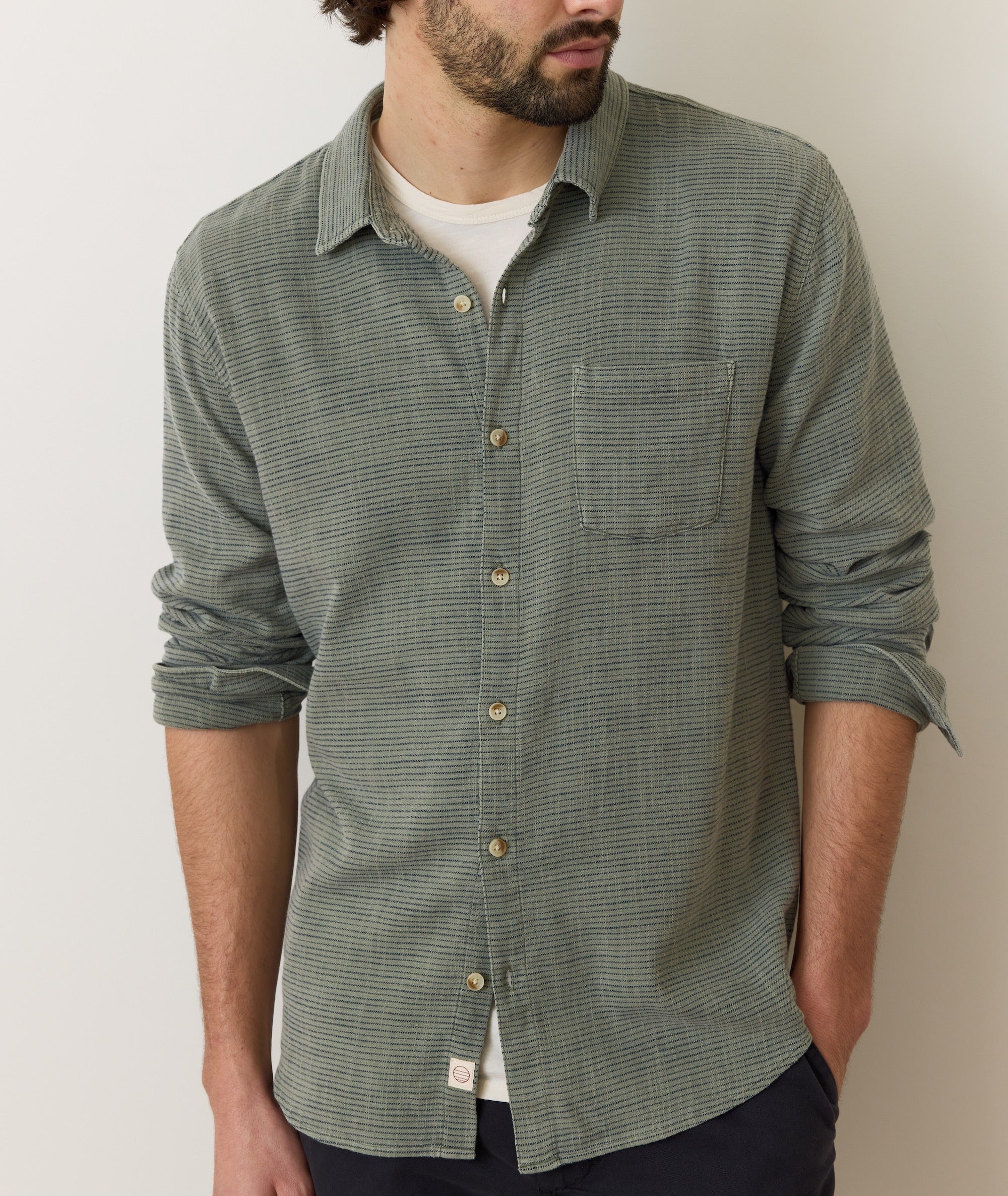 Stretch Selvage Long Sleeve Shirt - Image 2