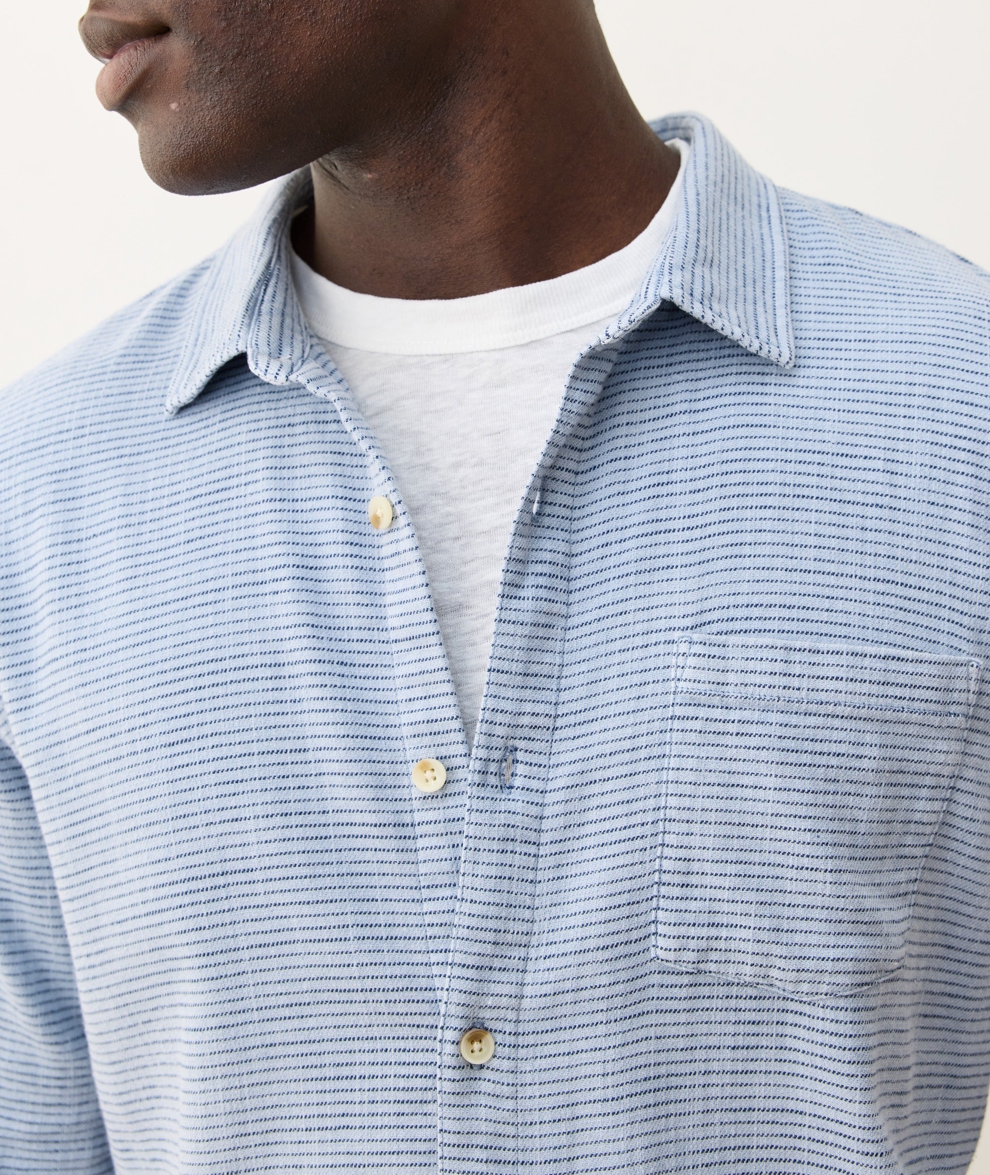 Stretch Selvage Long Sleeve Shirt - Image 4