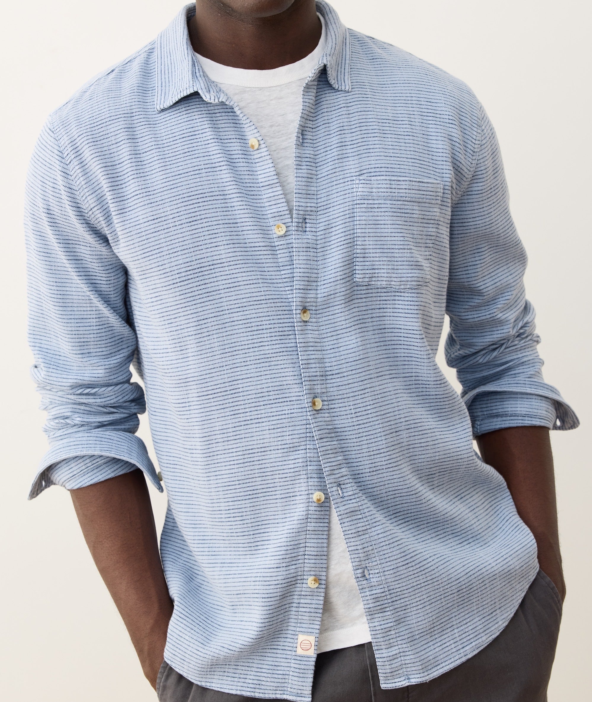 Stretch Selvage Long Sleeve Shirt - Image 5