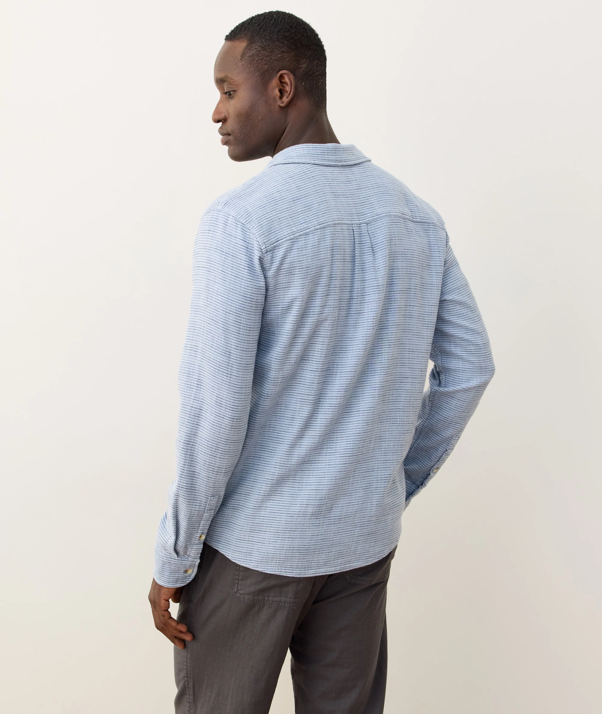Stretch Selvage Long Sleeve Shirt - Image 6