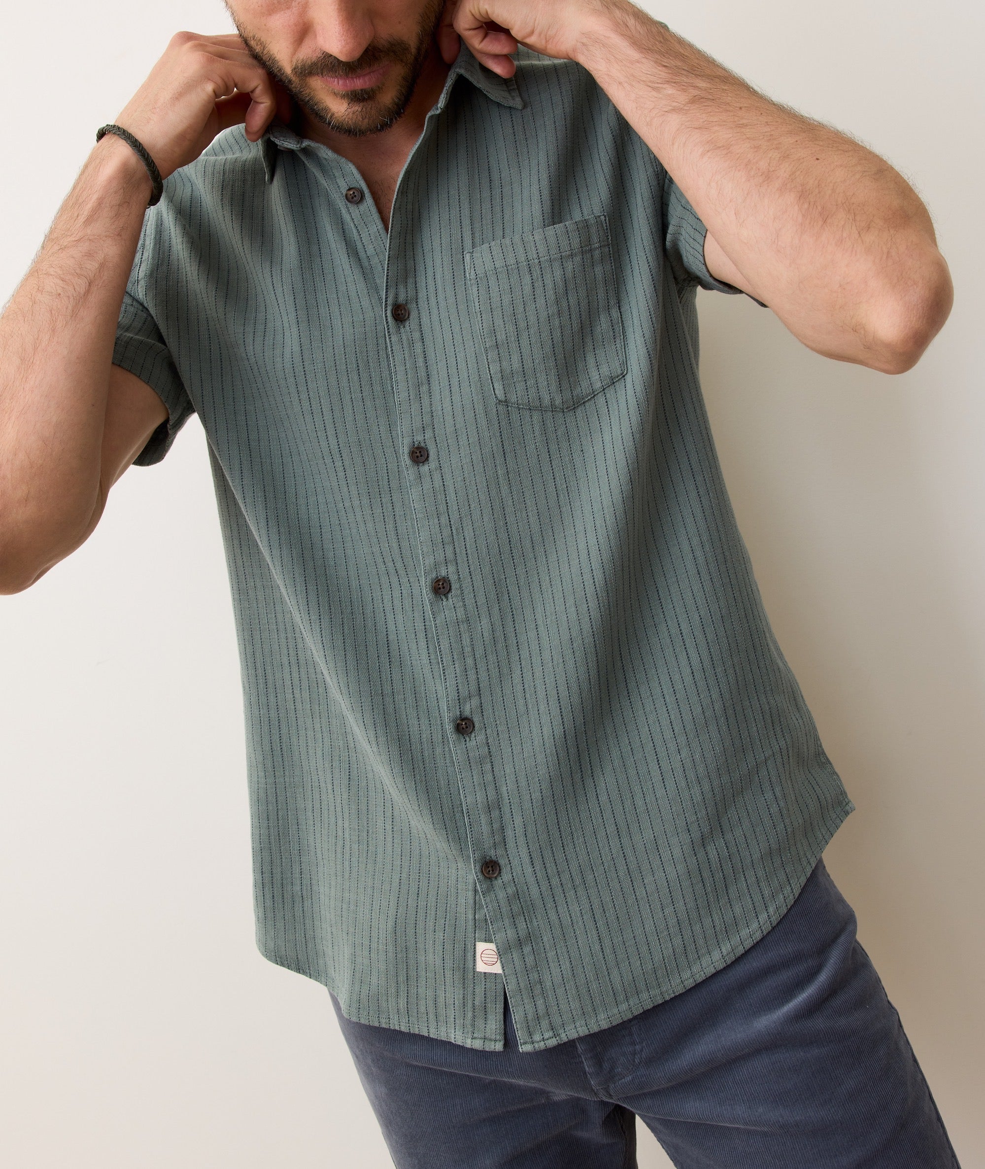 Stretch Selvage Short Sleeve Shirt - Image 7