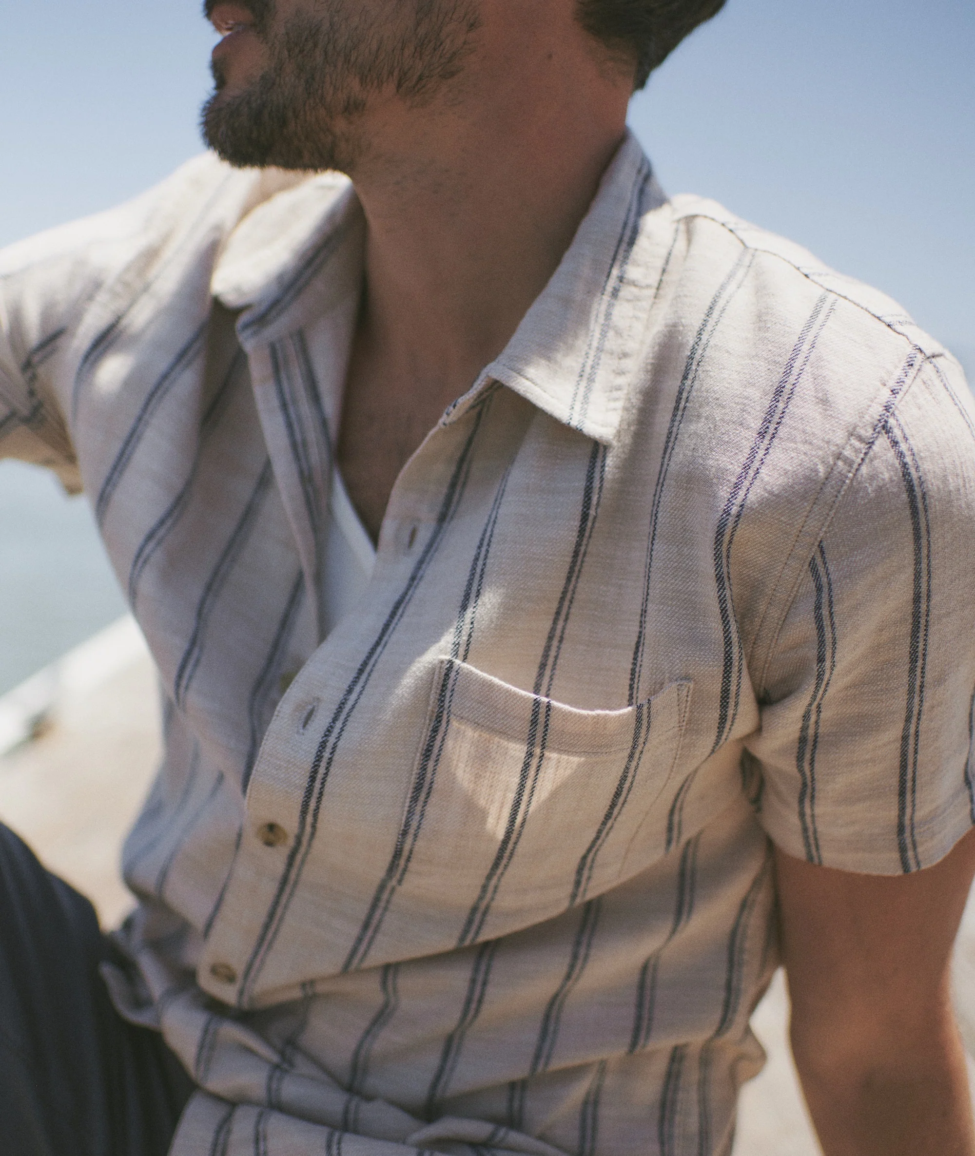 Stretch Selvage Short Sleeve Shirt - Image 2