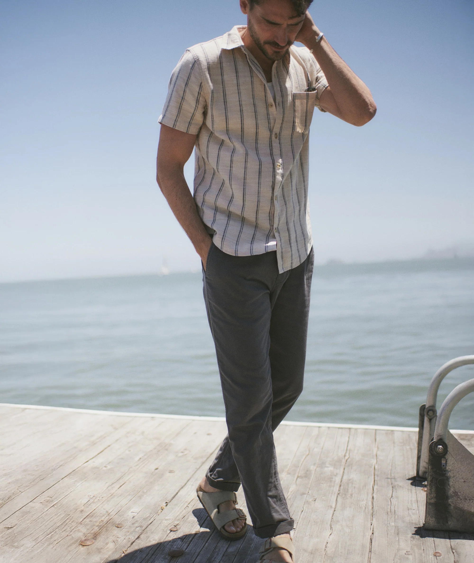 Stretch Selvage Short Sleeve Shirt - Image 4