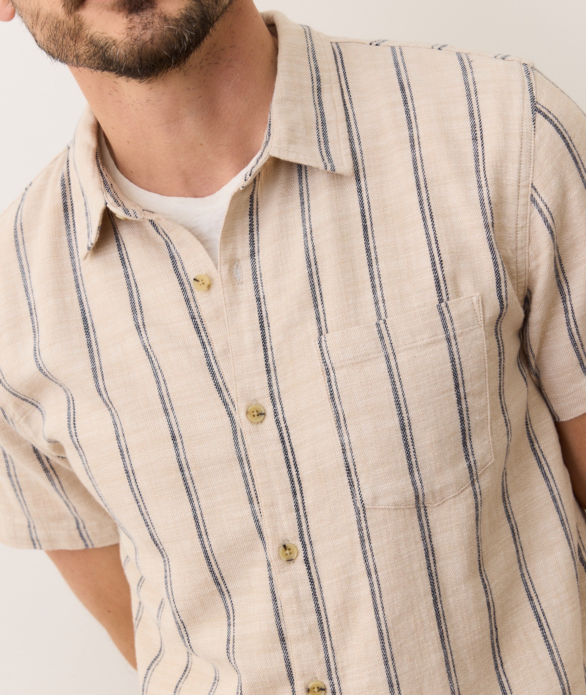 Stretch Selvage Short Sleeve Shirt - Image 7