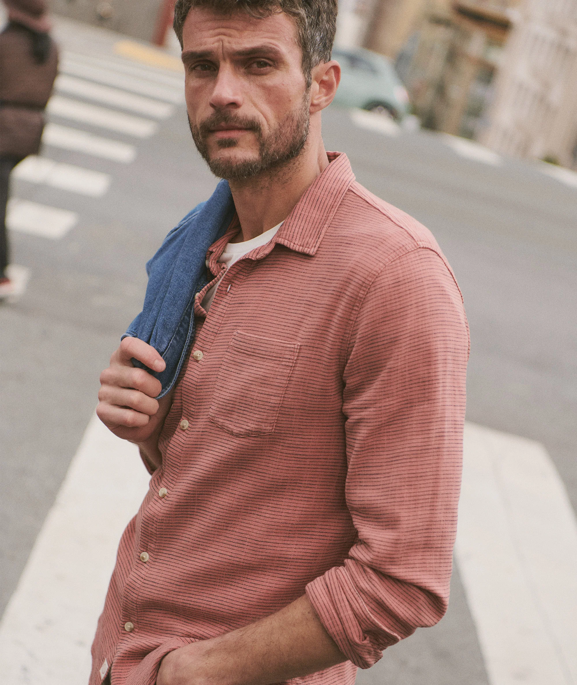 Stretch Selvage Long Sleeve Shirt - Image 3