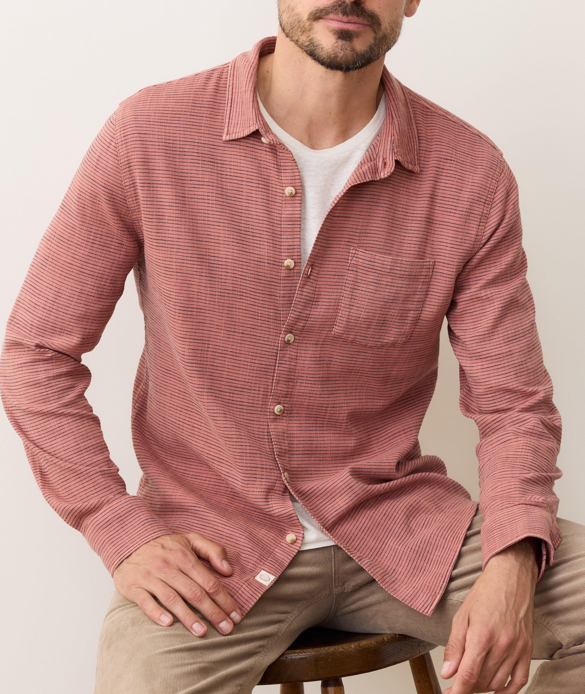Stretch Selvage Long Sleeve Shirt - Image 8