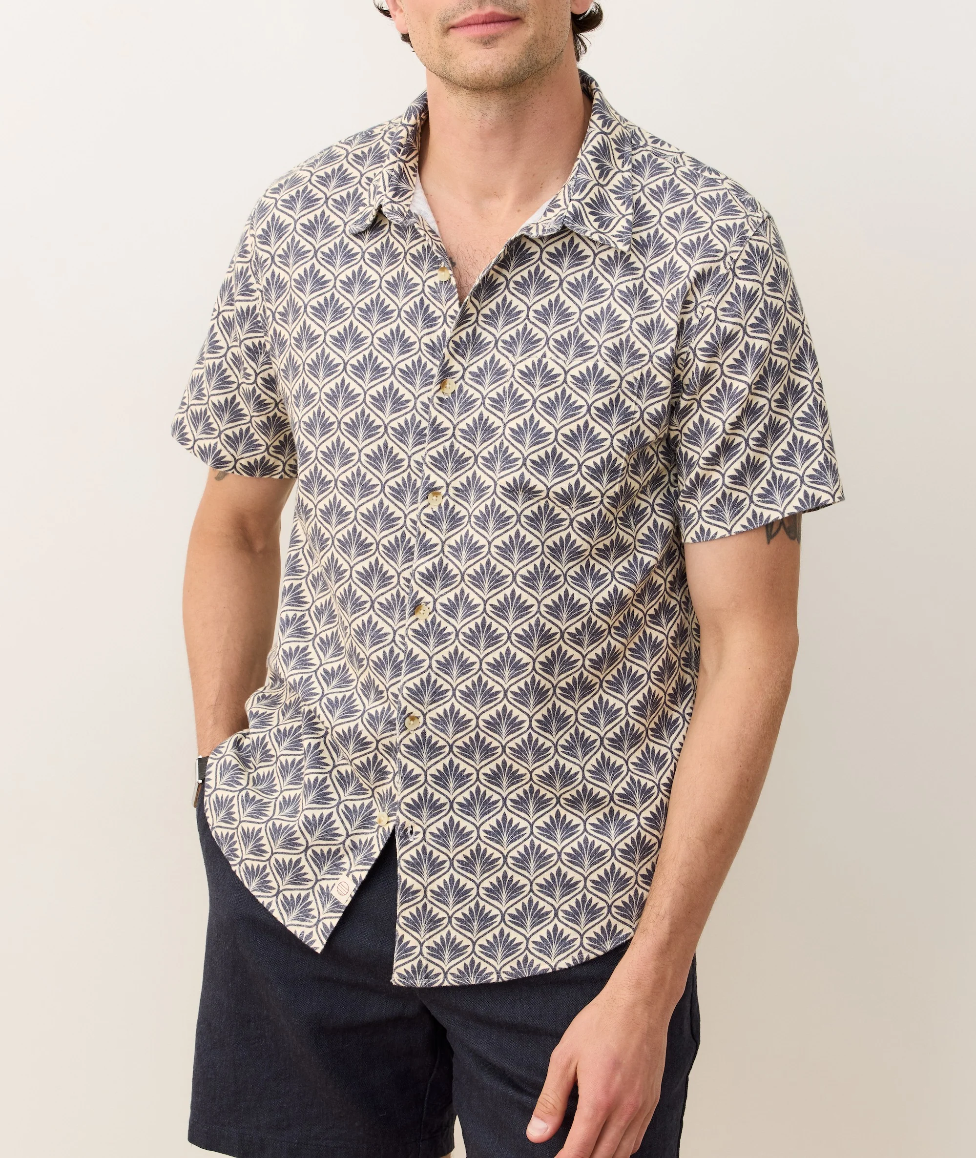 Stretch Selvage Short Sleeve Shirt - Image 2