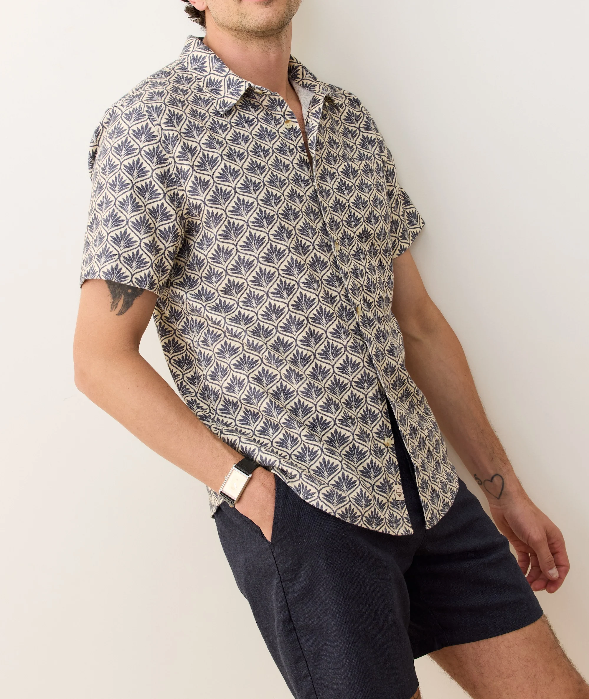 Stretch Selvage Short Sleeve Shirt - Image 3