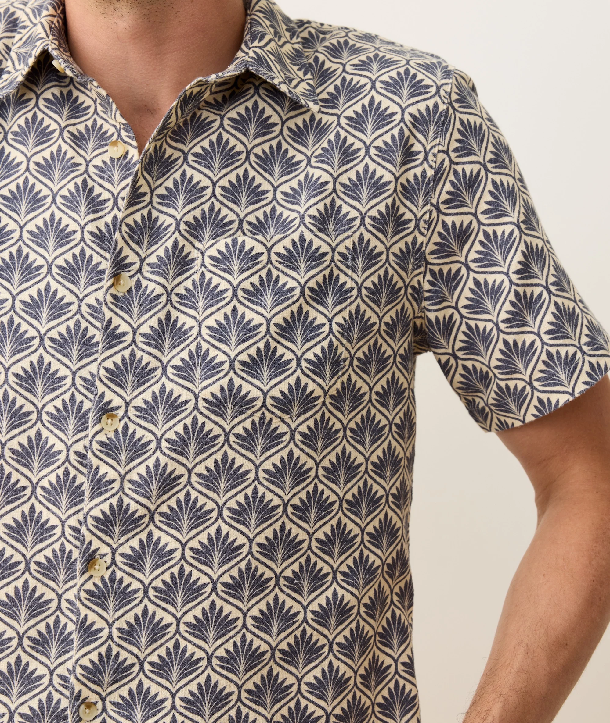 Stretch Selvage Short Sleeve Shirt - Image 4