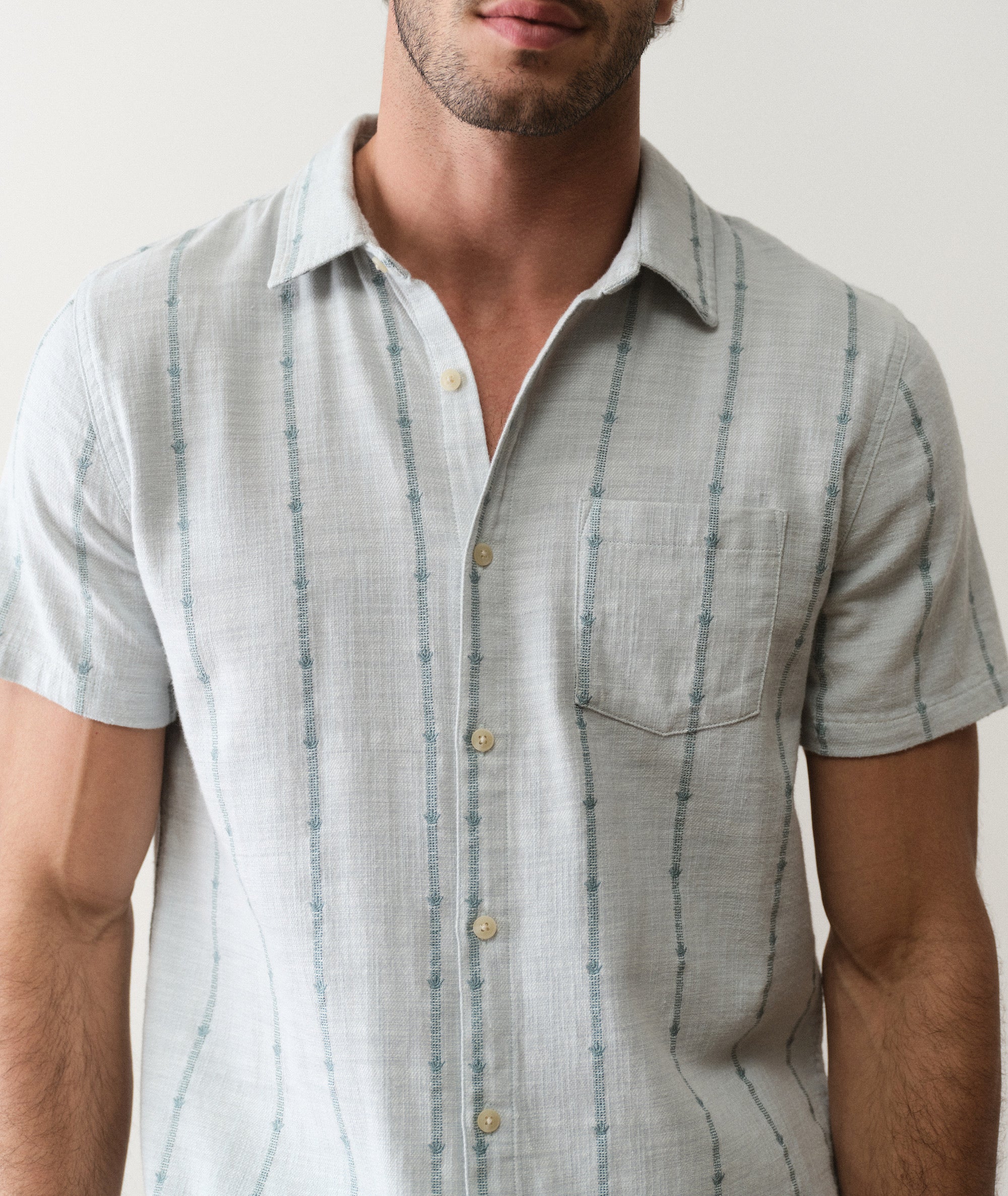 Stretch Selvage Short Sleeve Shirt - Image 5