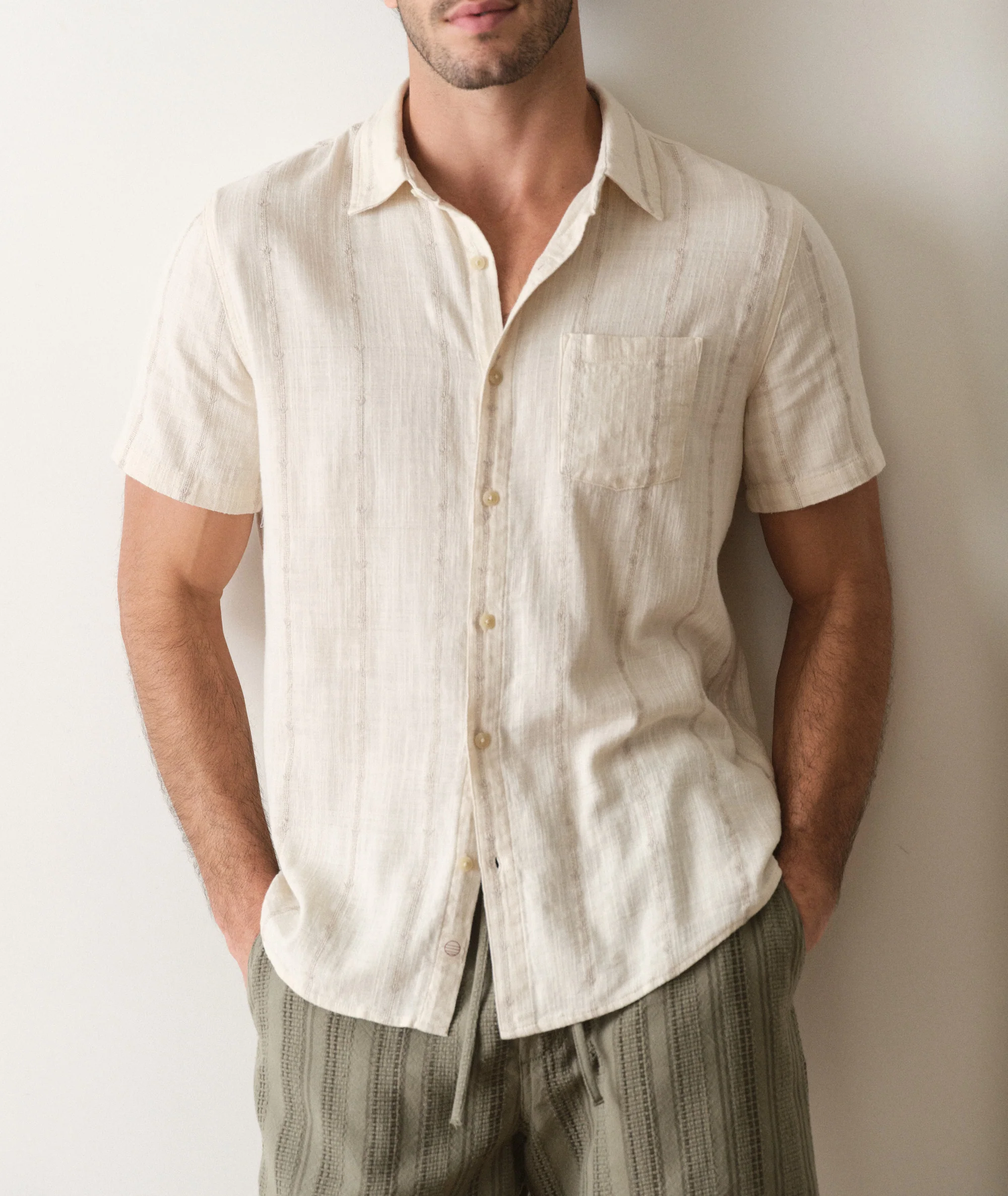 Stretch Selvage Short Sleeve Shirt - Image 2