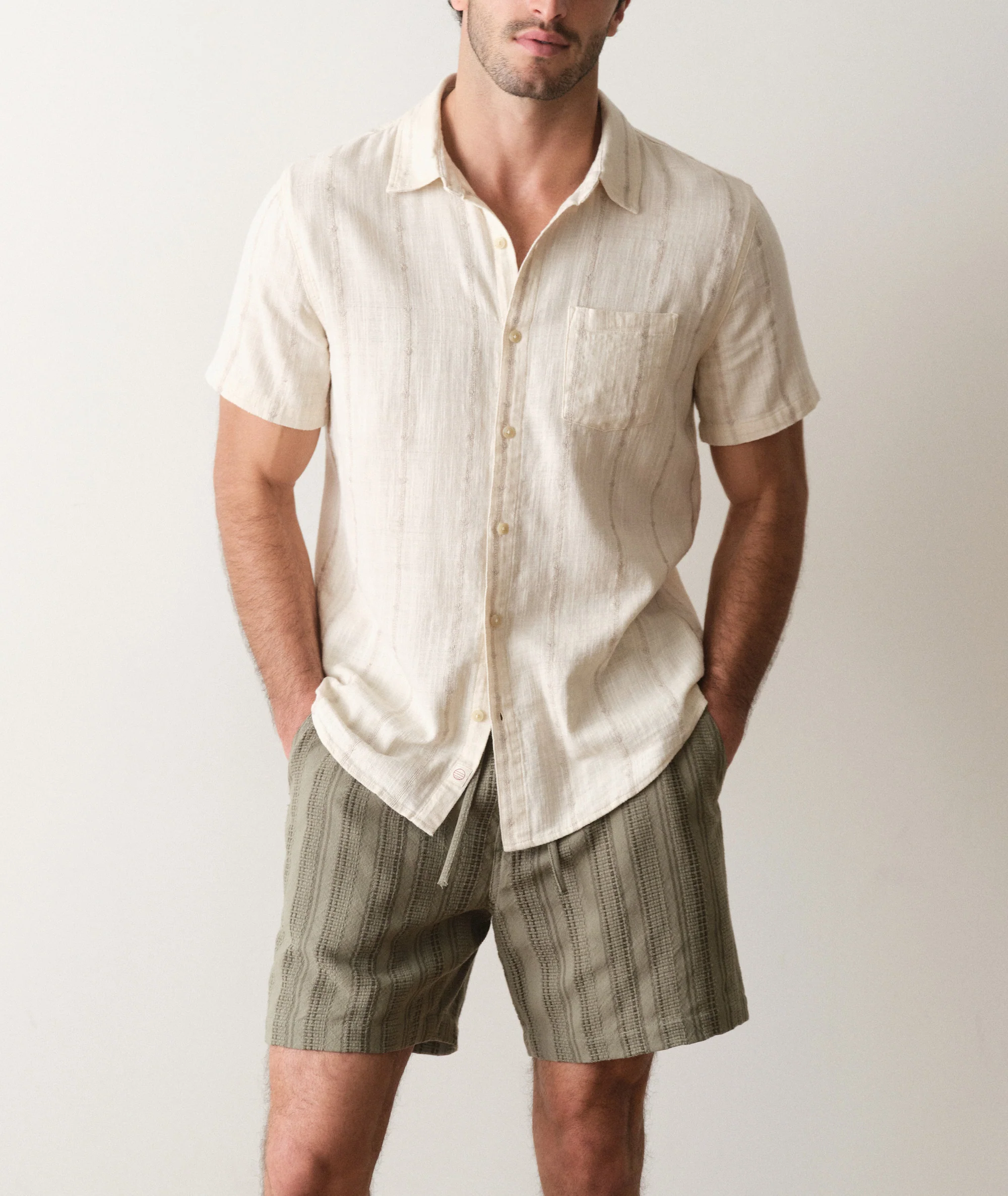 Stretch Selvage Short Sleeve Shirt - Image 5