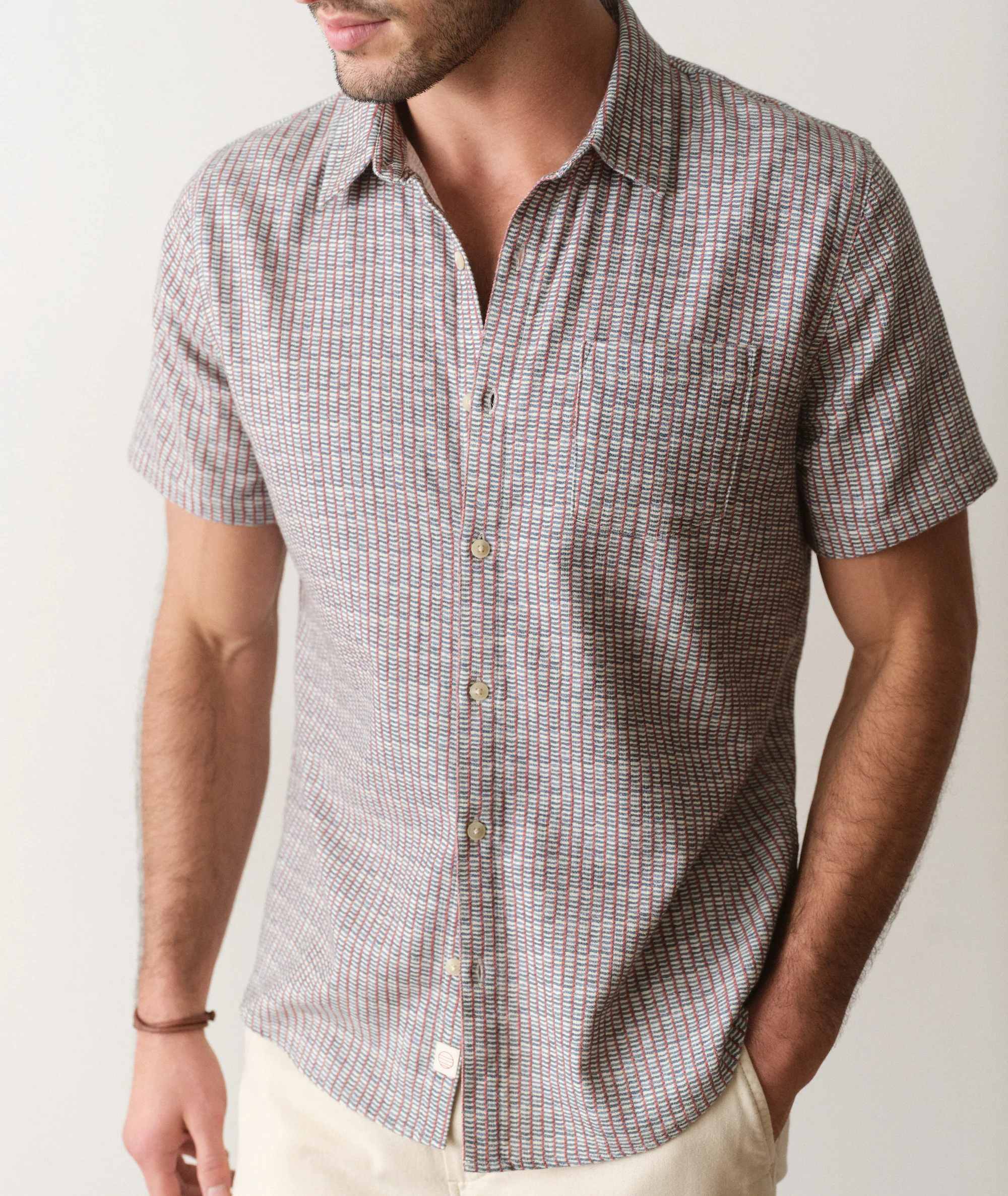 Stretch Selvage Short Sleeve Shirt - Image 2