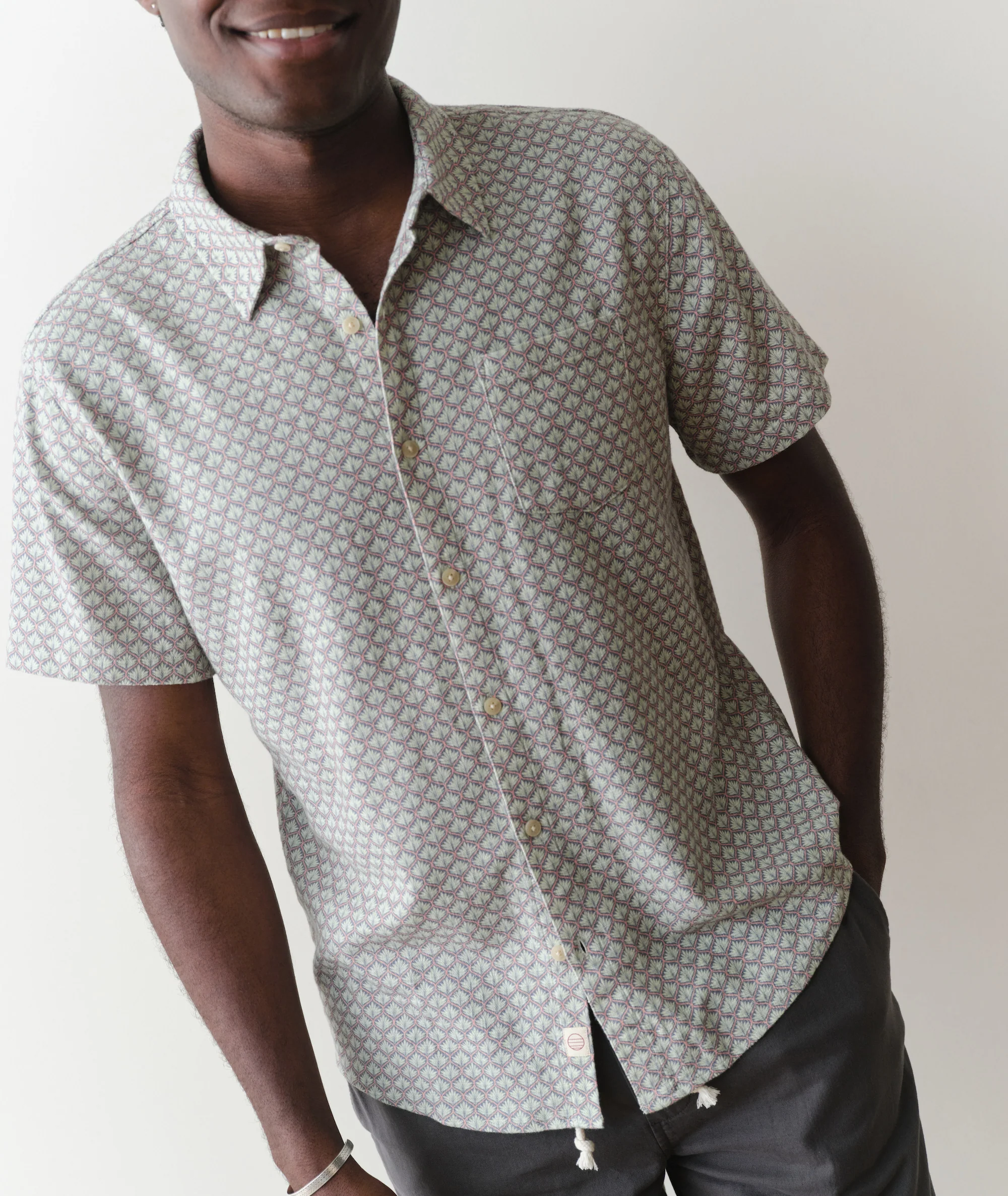 Stretch Selvage Short Sleeve Shirt - Image 2