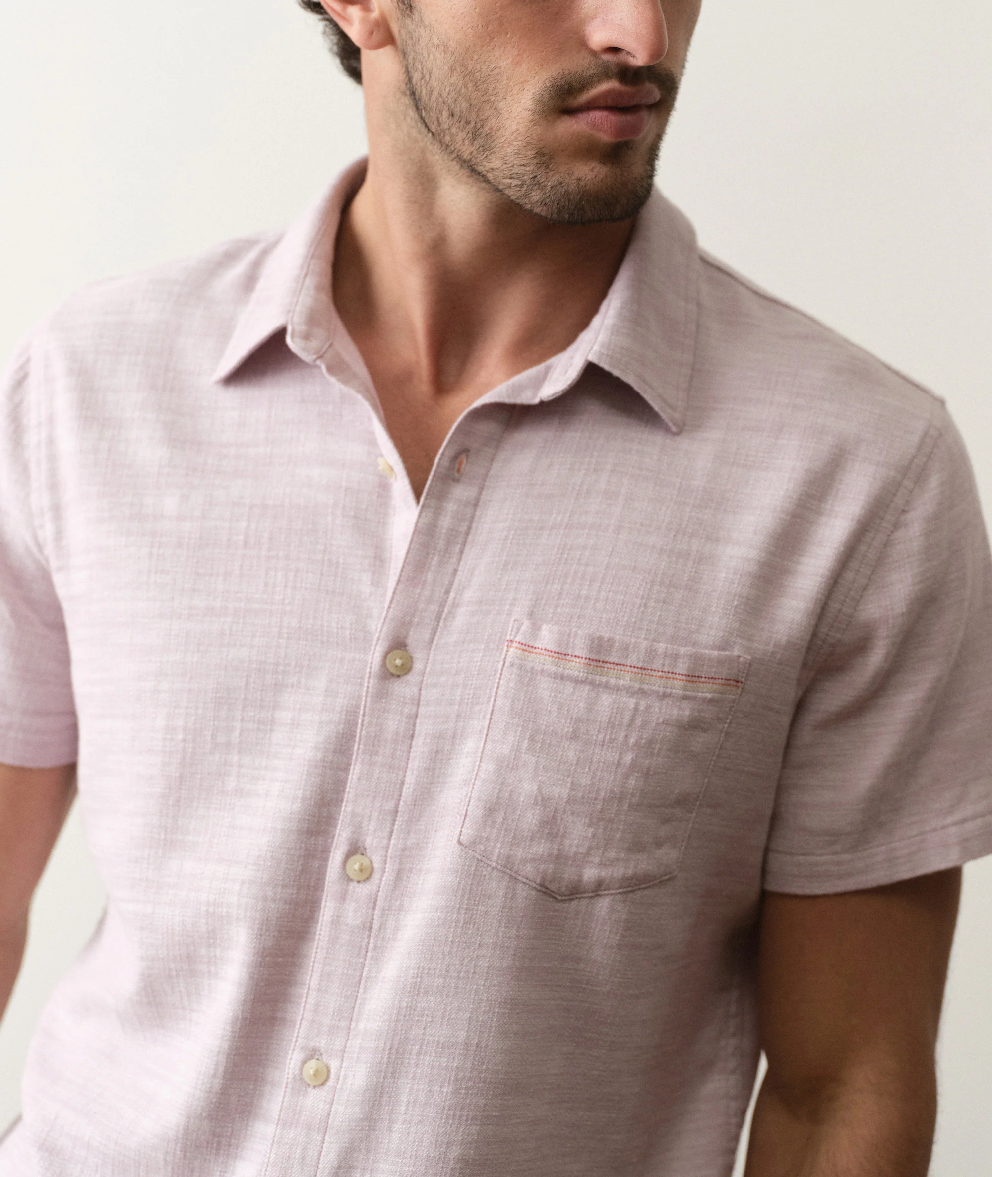 Stretch Selvage Short Sleeve Shirt - Image 3