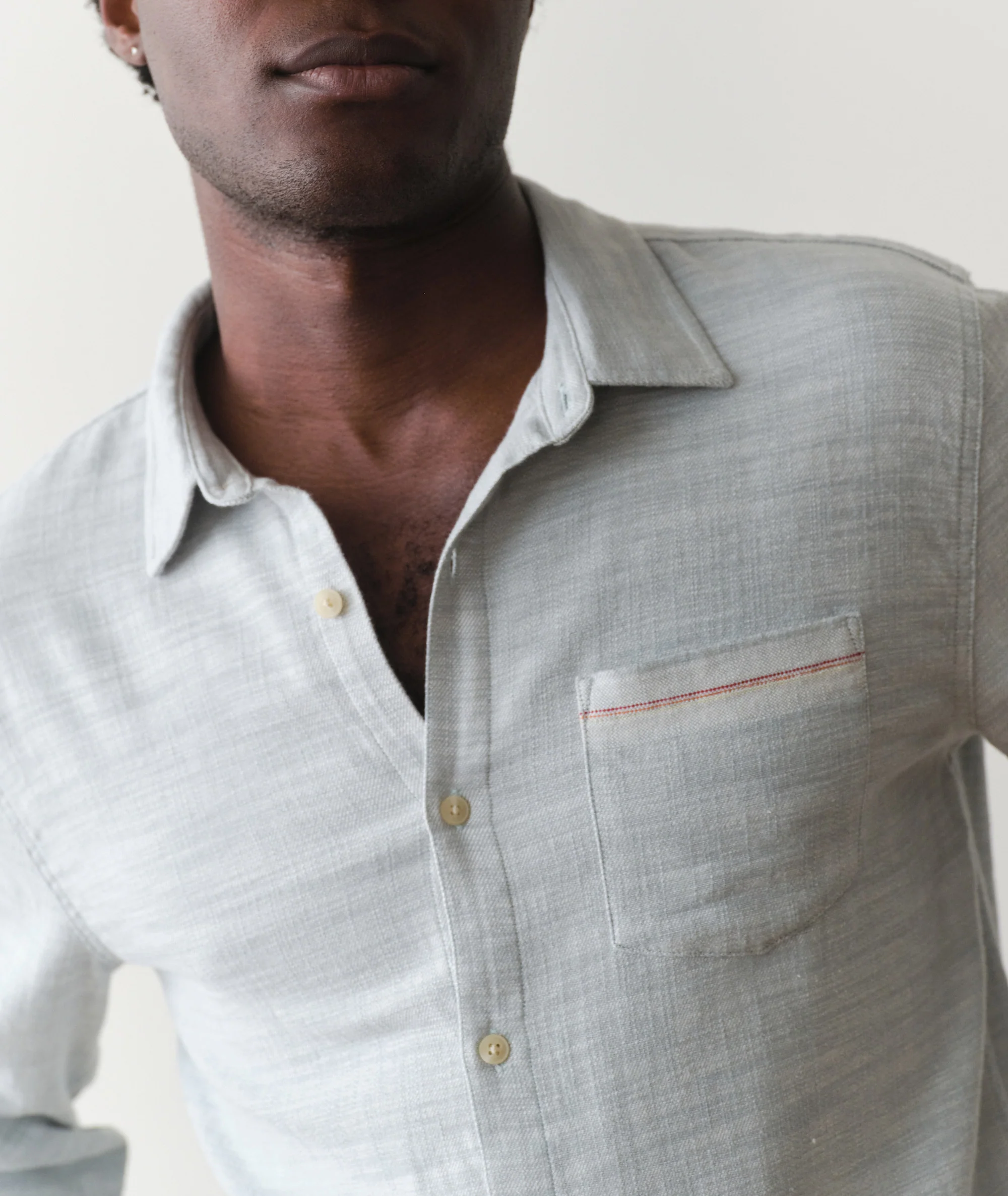 Stretch Selvage Long Sleeve Shirt - Image 4